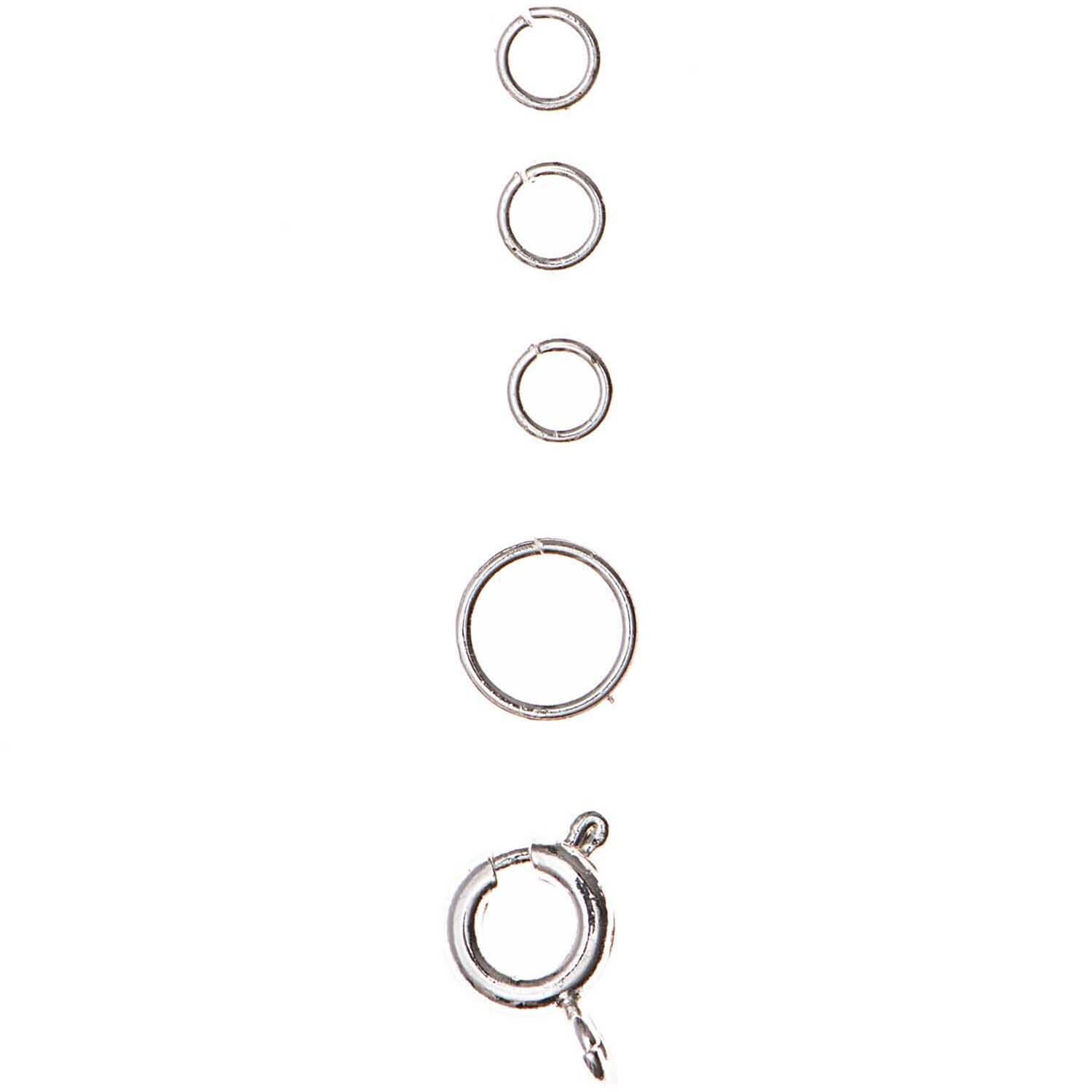 Federring Set silber 5teilig