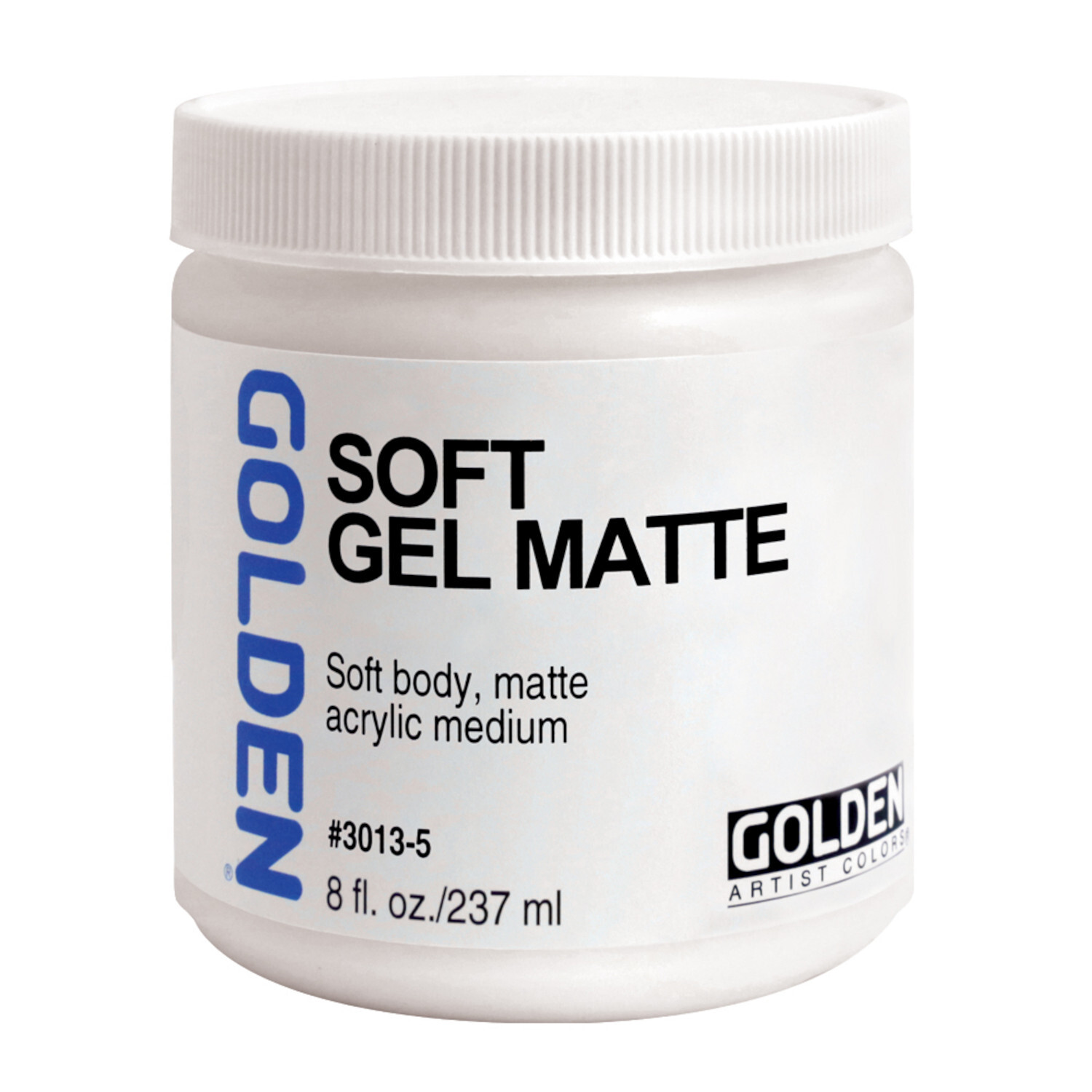 Golden Soft Gel Matt, 237ml: Weißes Acrylmedium in matter Ausführung, ideal für Künstler.
