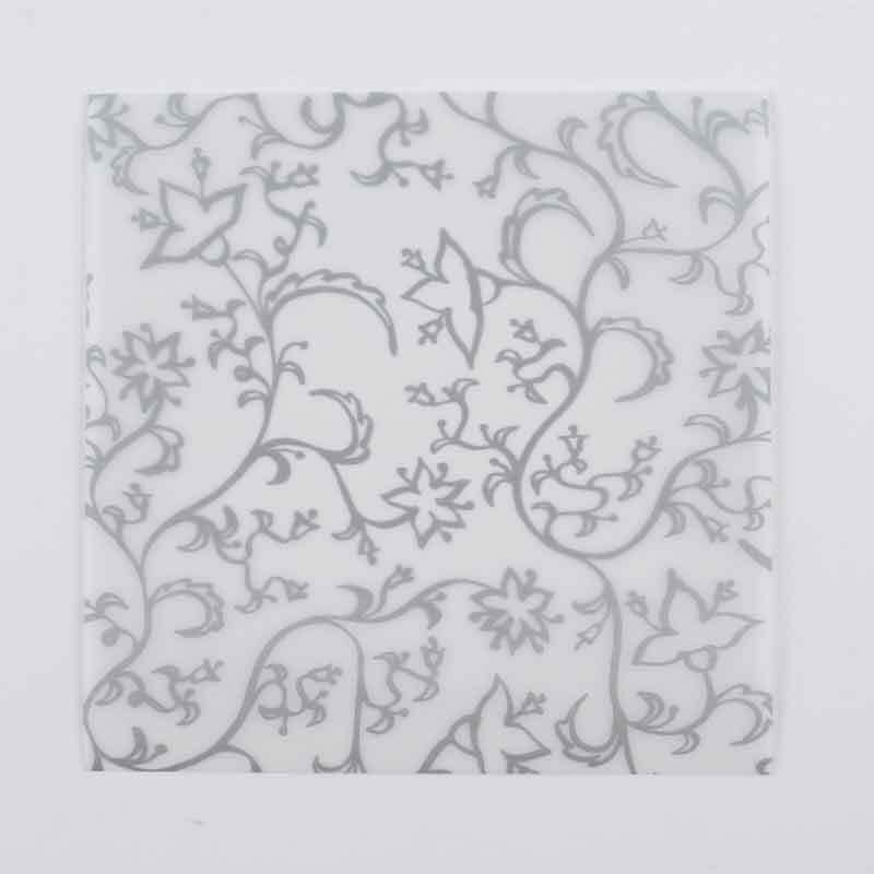 Faltblätter transparent Blüten silber 15x15cm 32 Stück von MarpaJansen 