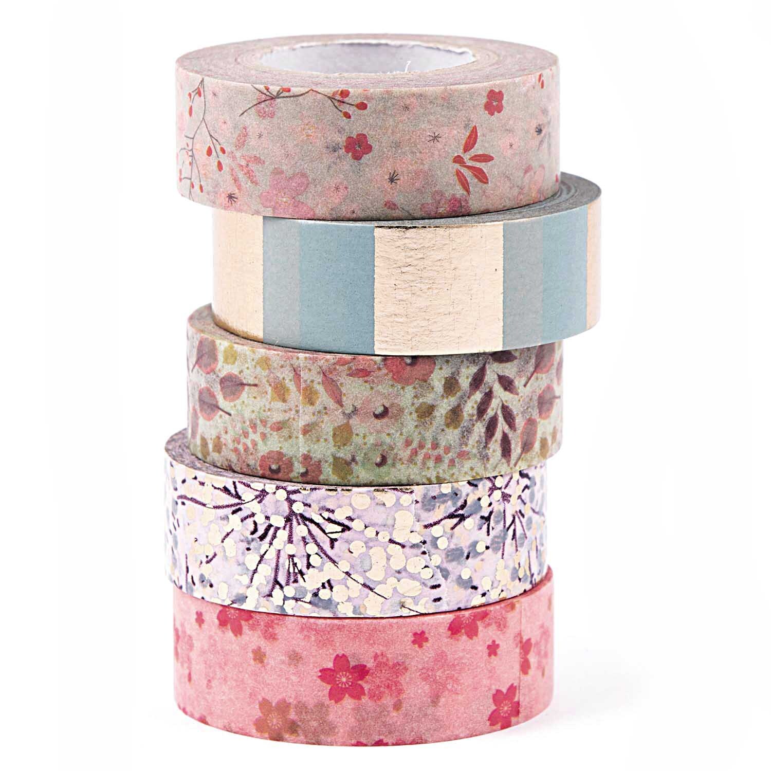 Paper Poetry Tape Set Bouquet Sauvage 5 Stück 1,5cmx10m von Rico Design
