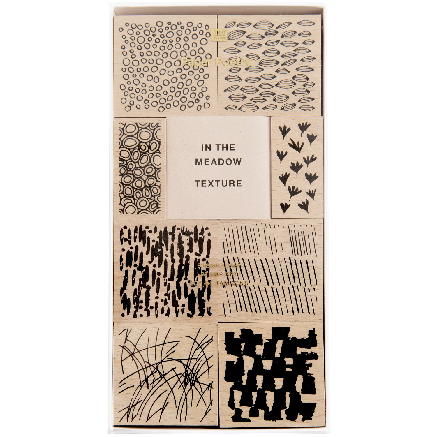 Stempelset Texturen 9-teilig von Rico Design