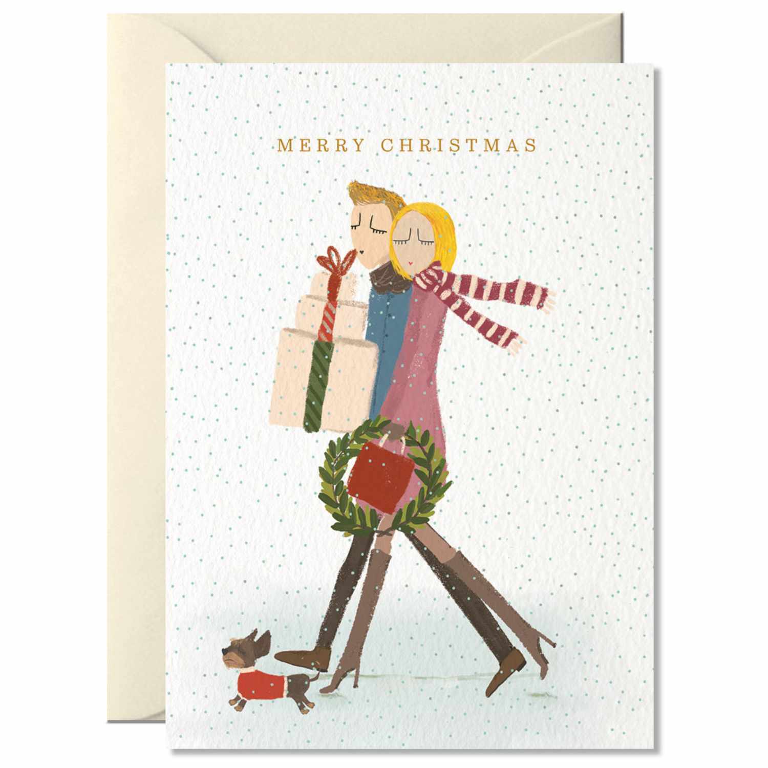 Grußkarte Merry Christmas 10,5x14,8cm