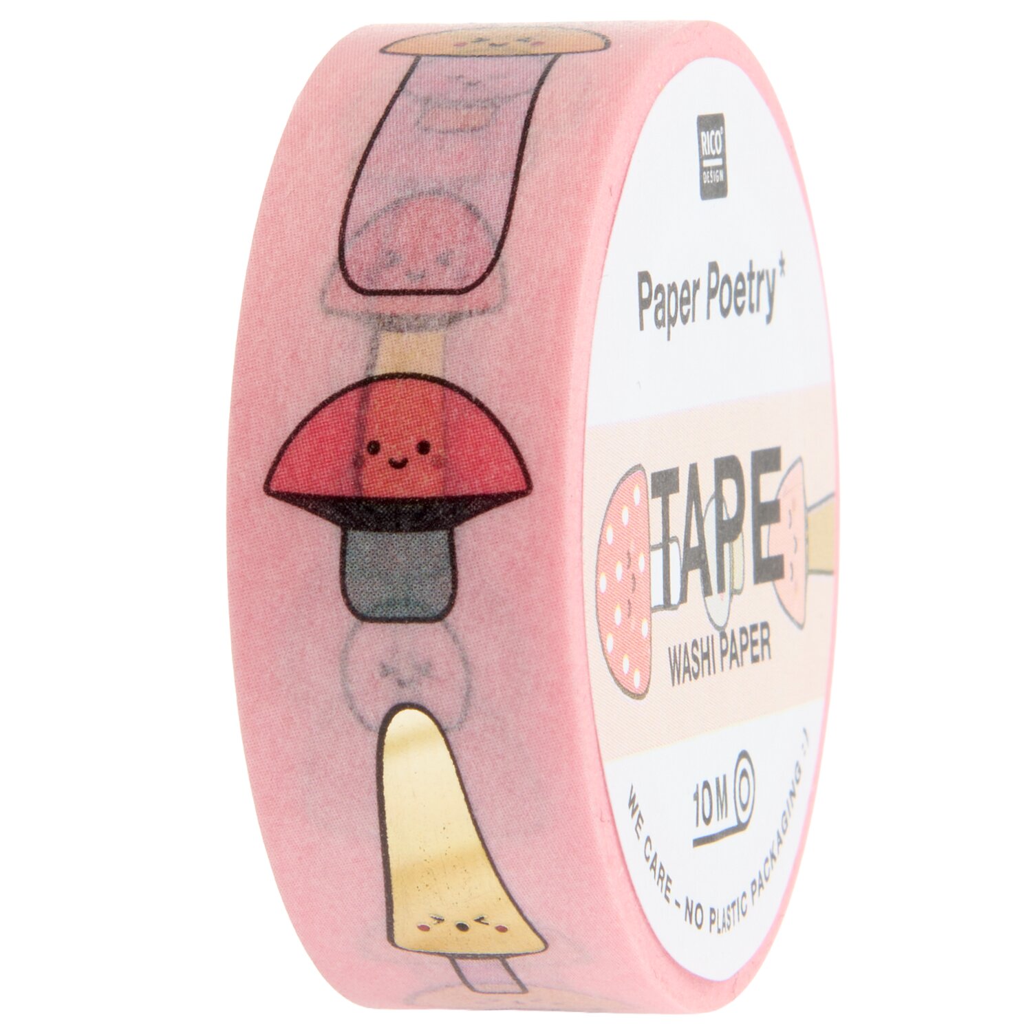 Paper Poetry Tape Pilze 1,5cm 10m von Rico Design
