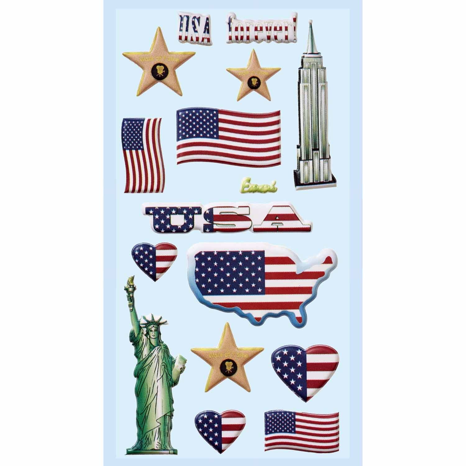 SoftySticker USA 17,5x9cm