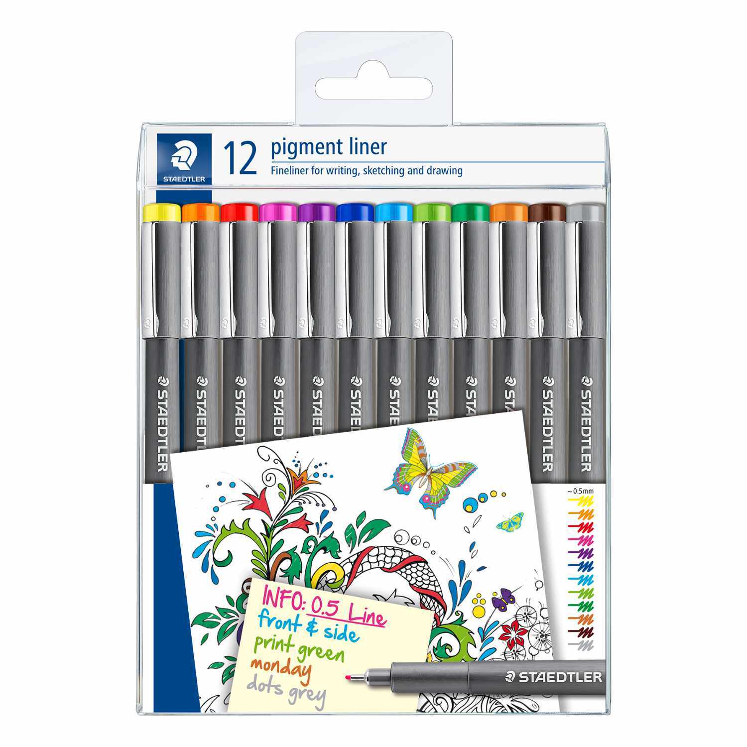 Pigment Liner 308 Fineliner 12 Stück