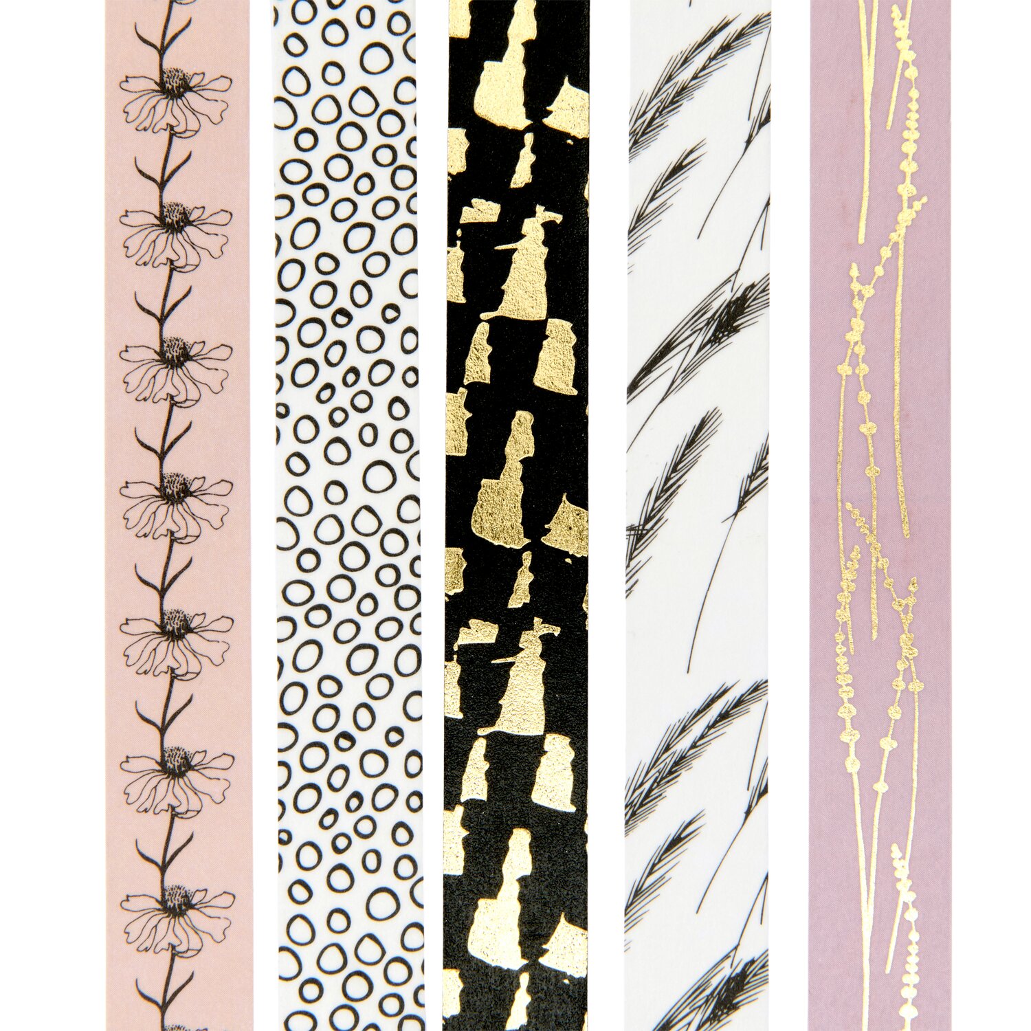 Paper Poetry Tape Set In the Meadow Gräser 5 Stück 1,5cmx10m von Rico Design