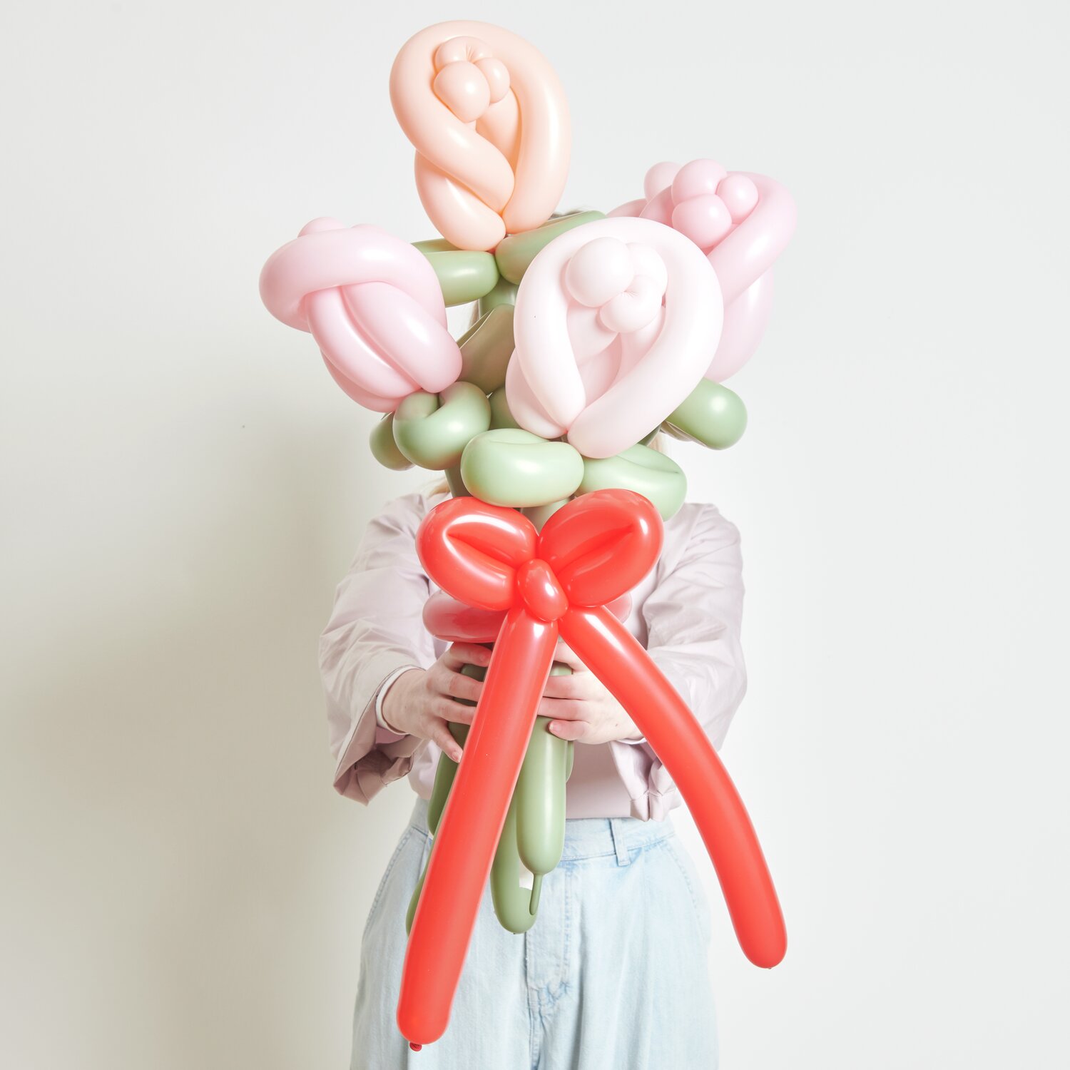 Ballonstrauß Rosen Rosa Mix Ballonstrauß Rosen Rosa Mix