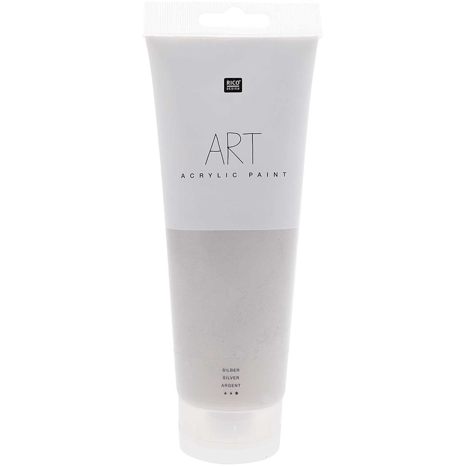 Rico Design ART Künstler Acrylfarbe 250ml Silber