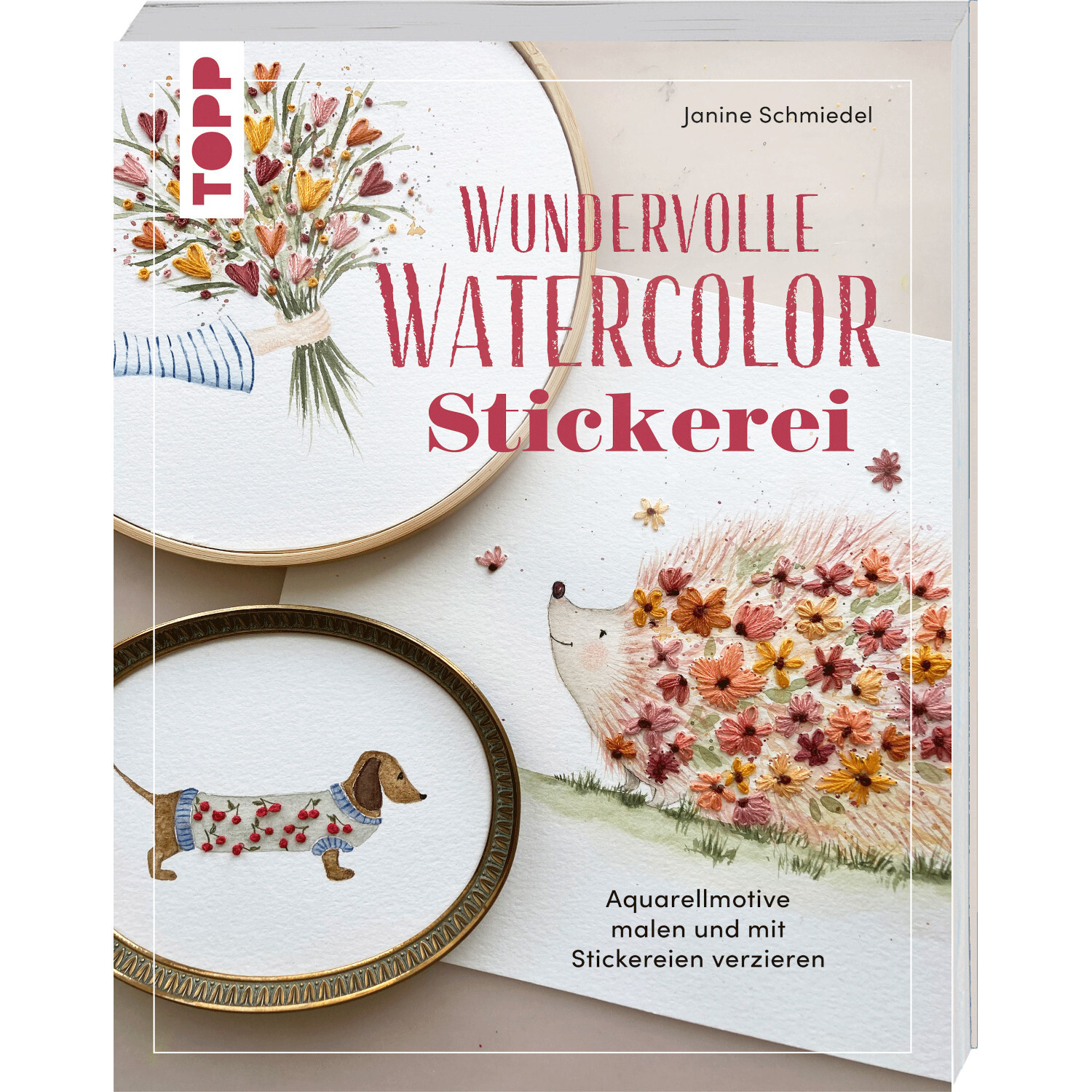 Wundervolle Watercolor Stickerei