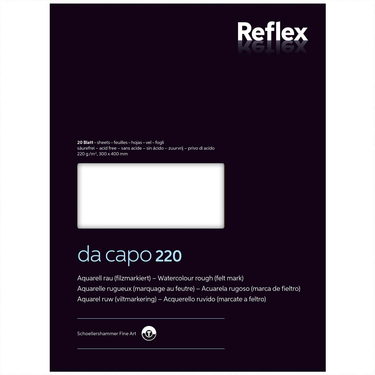 da capo Aquarellblock Nr. 4 30x40cm 220g 20 Blatt