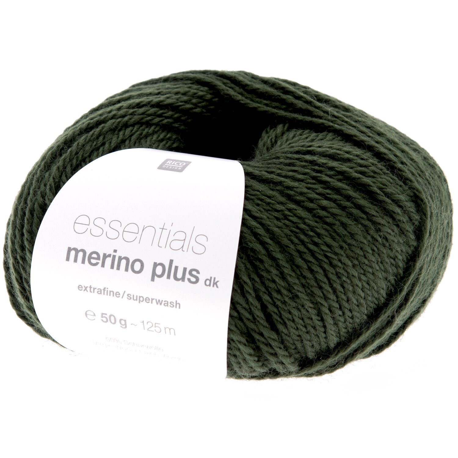 Essentials Merino Plus dk 50g 125m Farbe Oliv von Rico Design