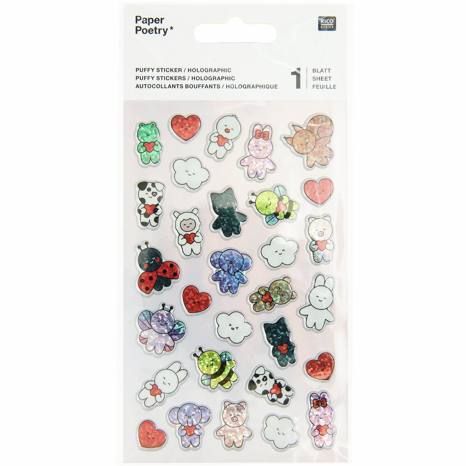 Paper Poetry Puffy Sticker Chingu von Rico Design
