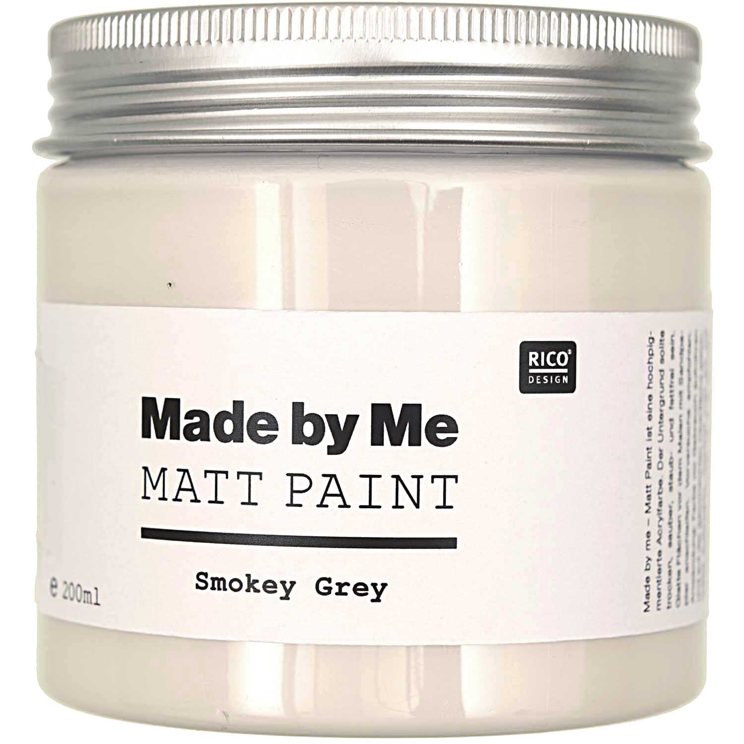 Matt Paint 200ml Farbe Smokey Grey von Rico Design