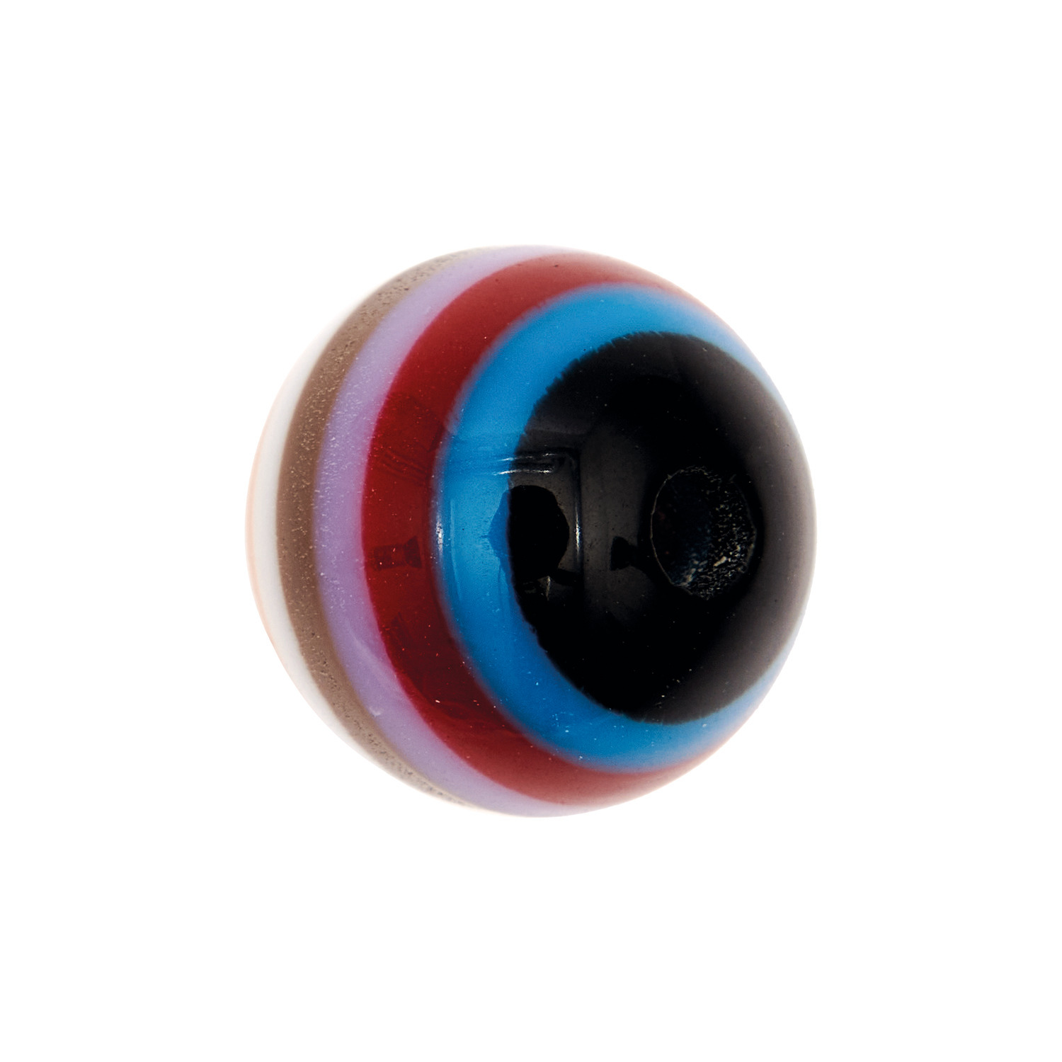 itoshii Gestreifte Perle rund lila Mix 15mm 1 Stück itoshii Gestreifte Perle rund lila Mix 15mm 1 Stück
