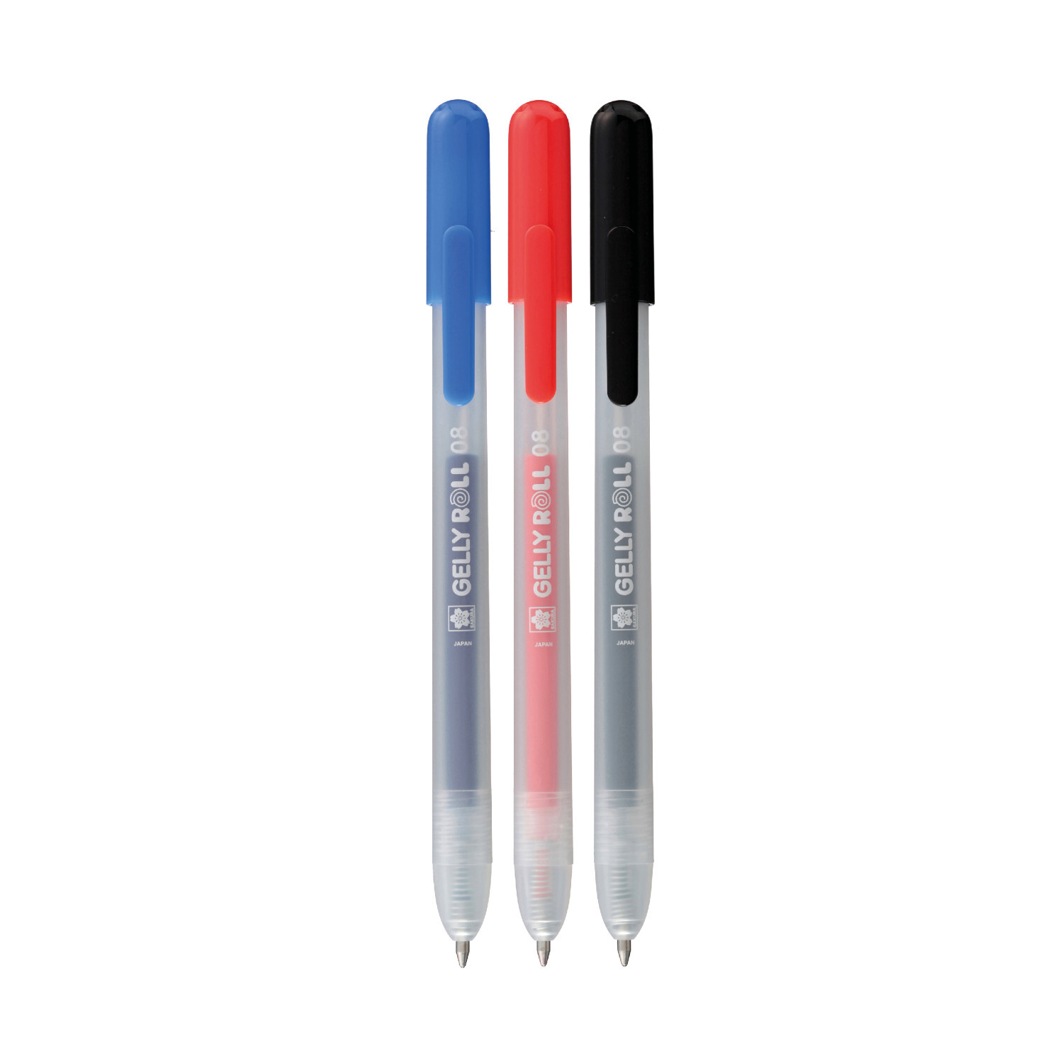 Gelly Roll Retractable Set Classic 3 Stück von Royal Talens Gelly Roll Retractable Set Classic, 3 Stück, in Blau, Rot und Schwarz von SAKURA, ideal für präzises Schreiben.