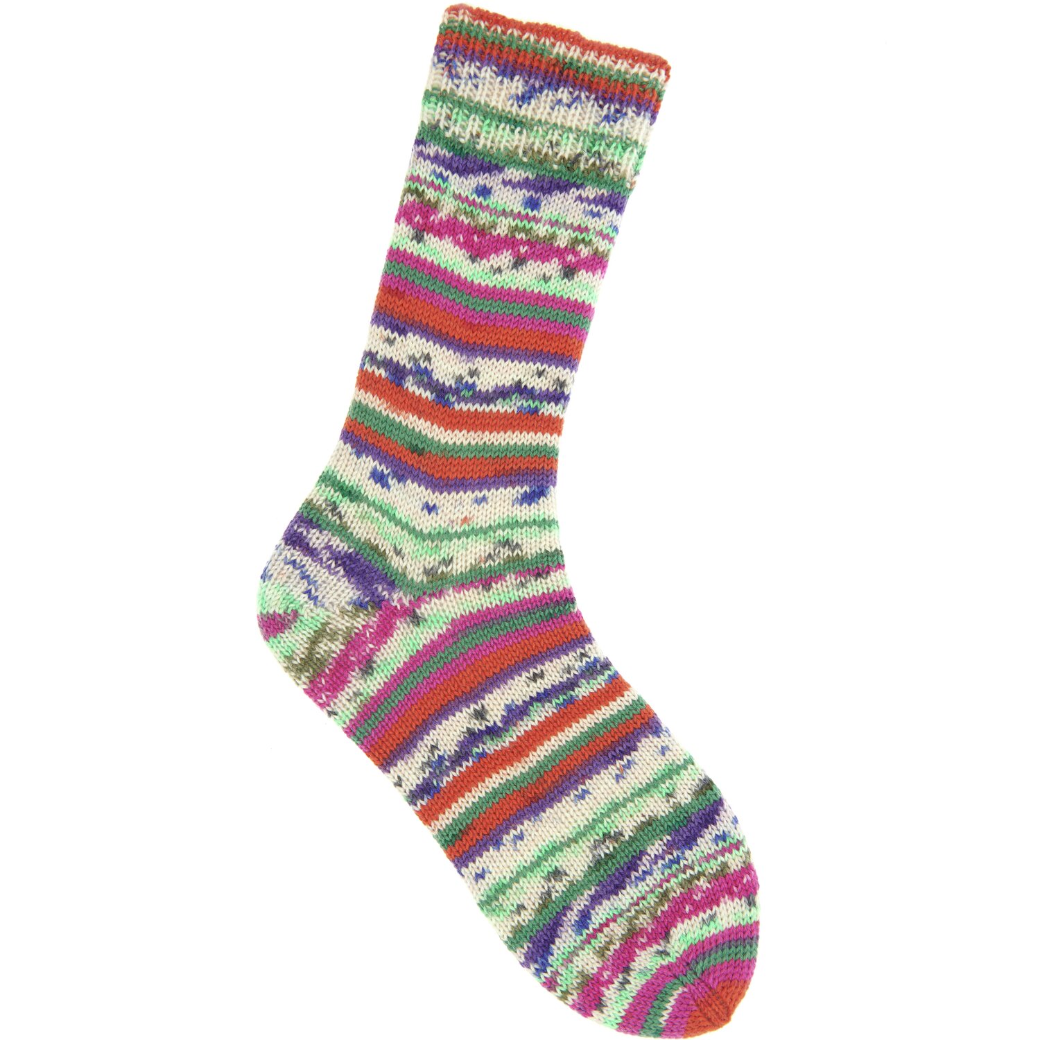 Socks Neon Fair Isle 4-fädig Socks Neon Fair Isle 4-fädig