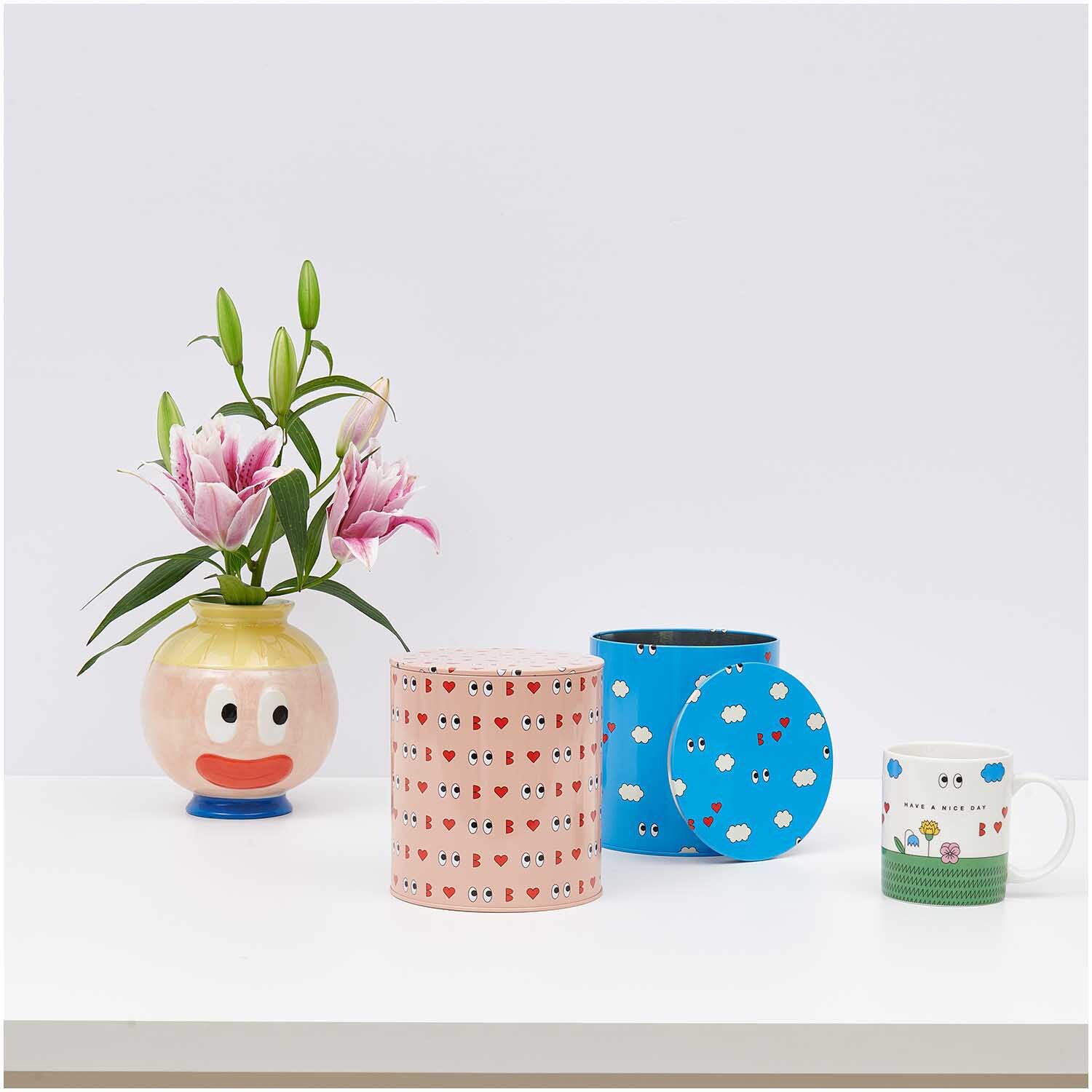 Rico Design x Redfries Keksdose Wolken blau 13,5x15cm Rico Design x Redfries Keksdose Wolken blau 13,5x15cm