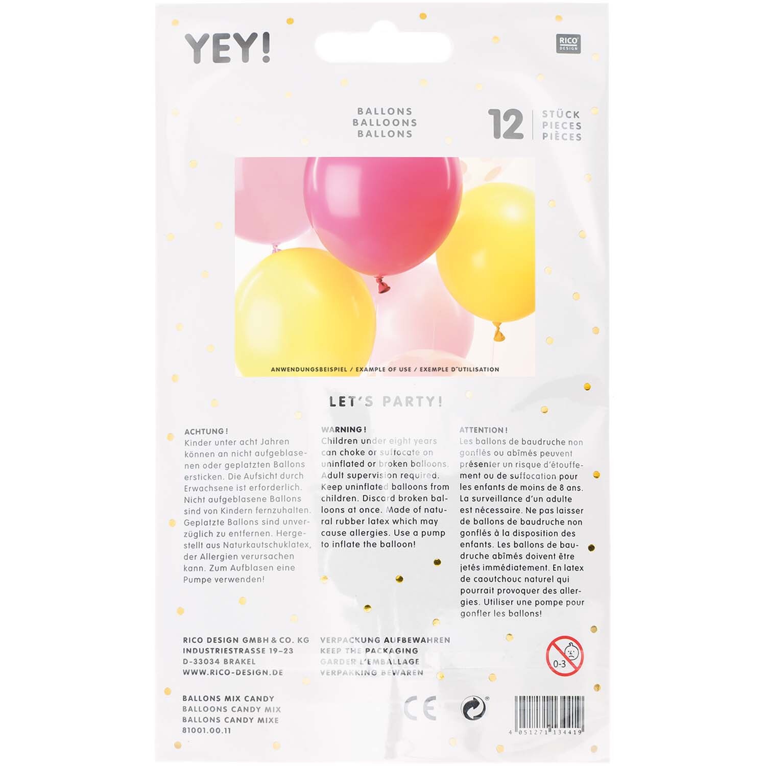 Luftballon Mix Candy 30cm 12 Stück Luftballon Mix Candy 30cm 12 Stück
