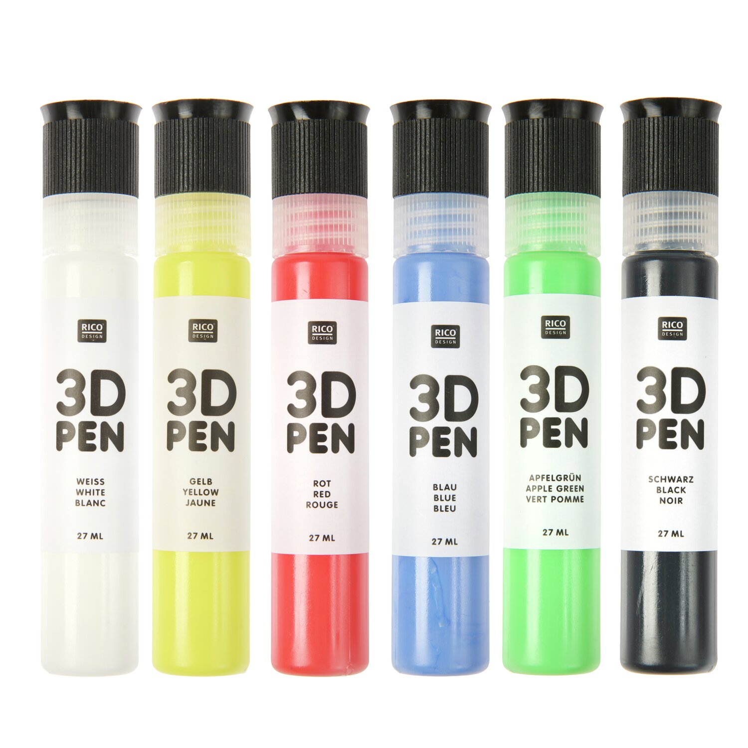 3D Pen Classic Colours Set 6x27ml von Rico Design