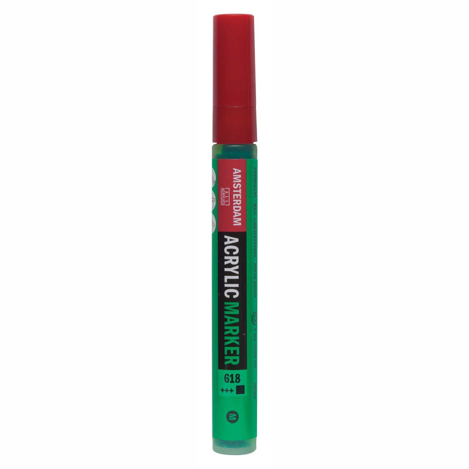 AMSTERDAM Acrylic Marker 3-4mm Permanentgrün Hell