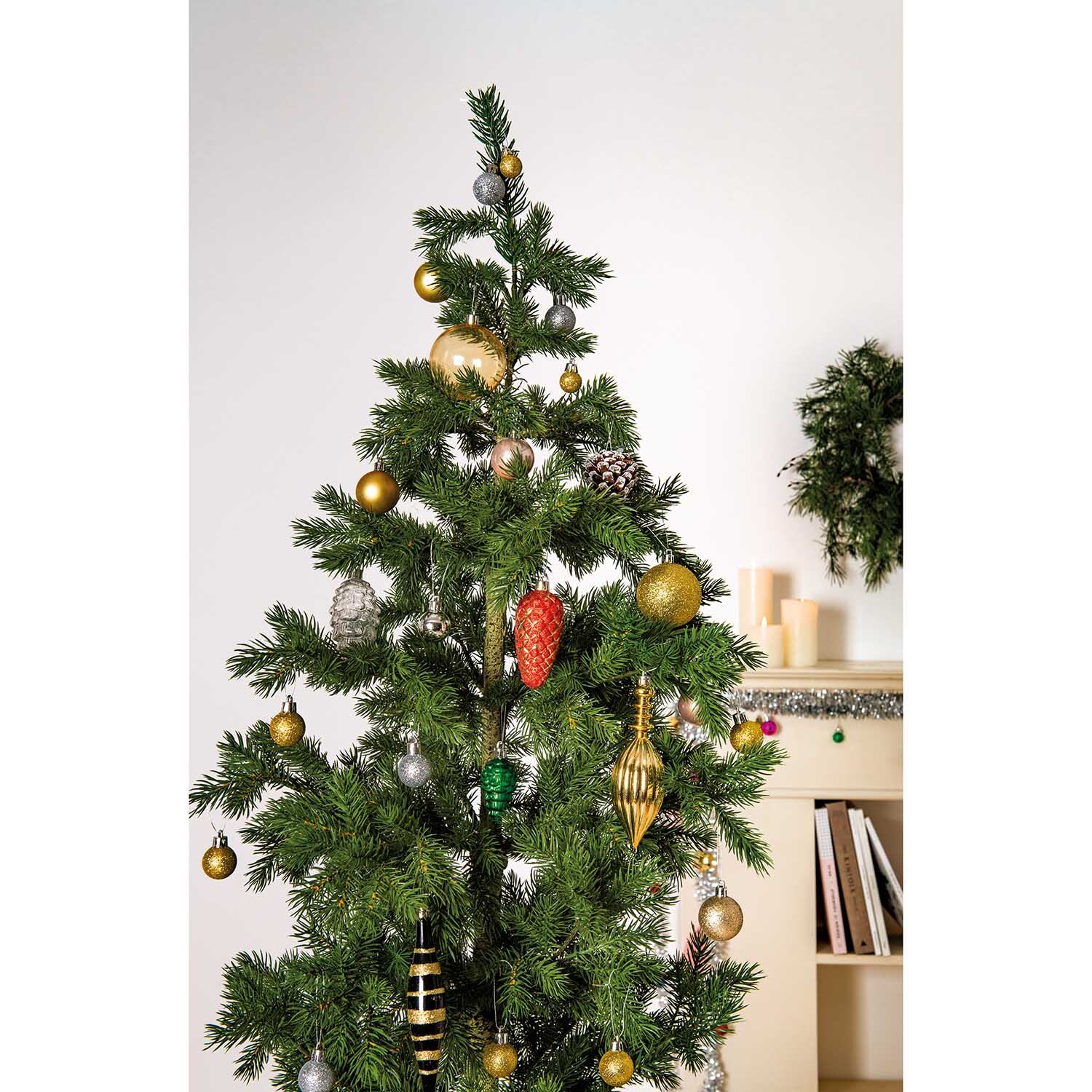 Christbaumkugeln Set Klassik gold-silber Christbaumkugeln Set Klassik gold-silber