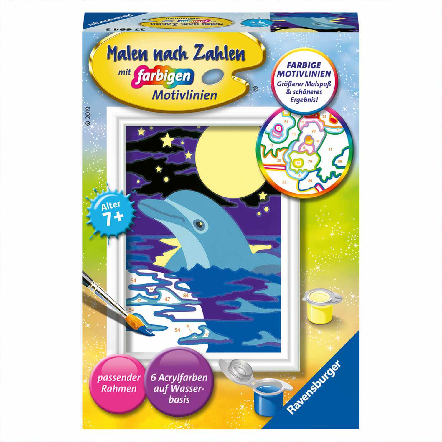 Malen nach Zahlen Kleiner Delfin