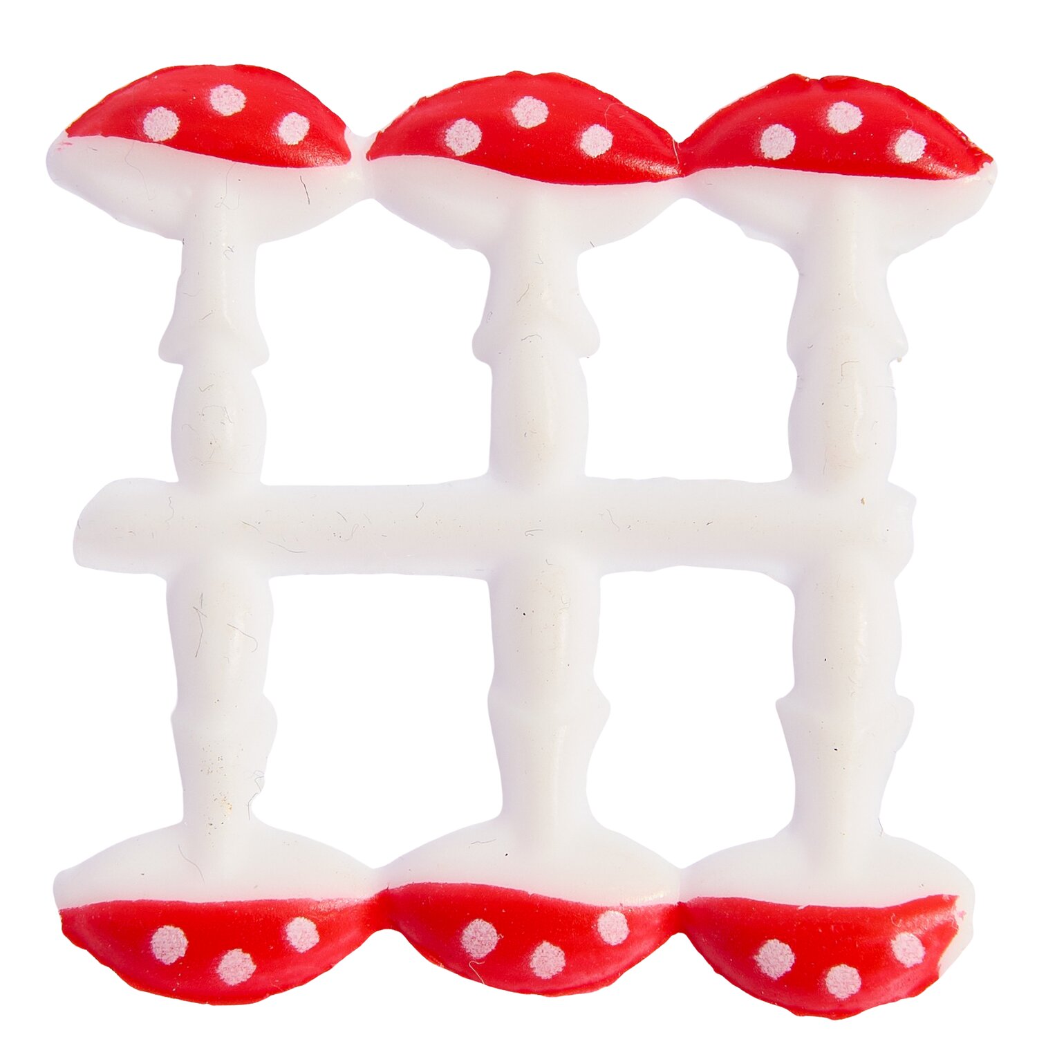 Wachsdekor kleine Pilze Farbe Neon Rot von Rico Design