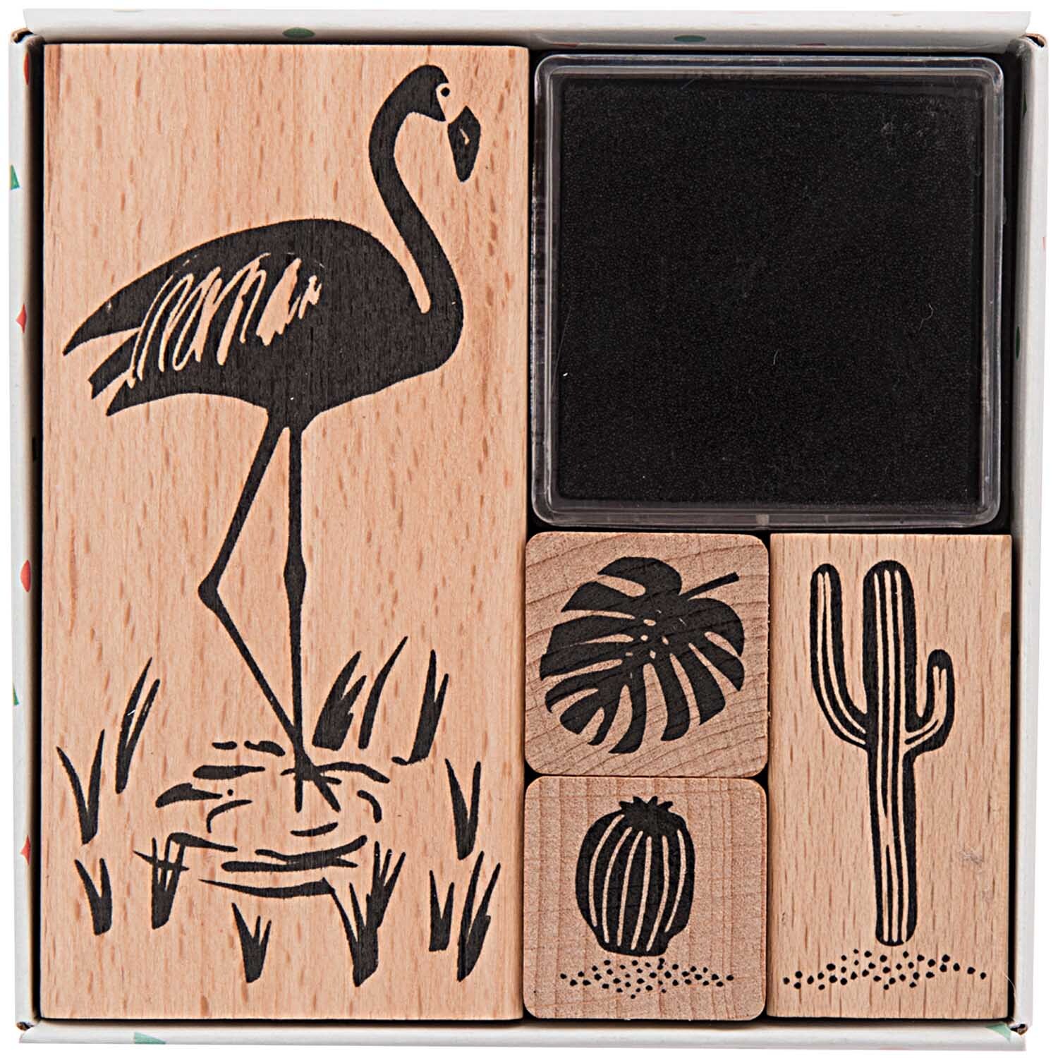 Paper Poetry Stempelset Tropical Spring Flamingo Paper Poetry Stempelset Tropical Spring Flamingo