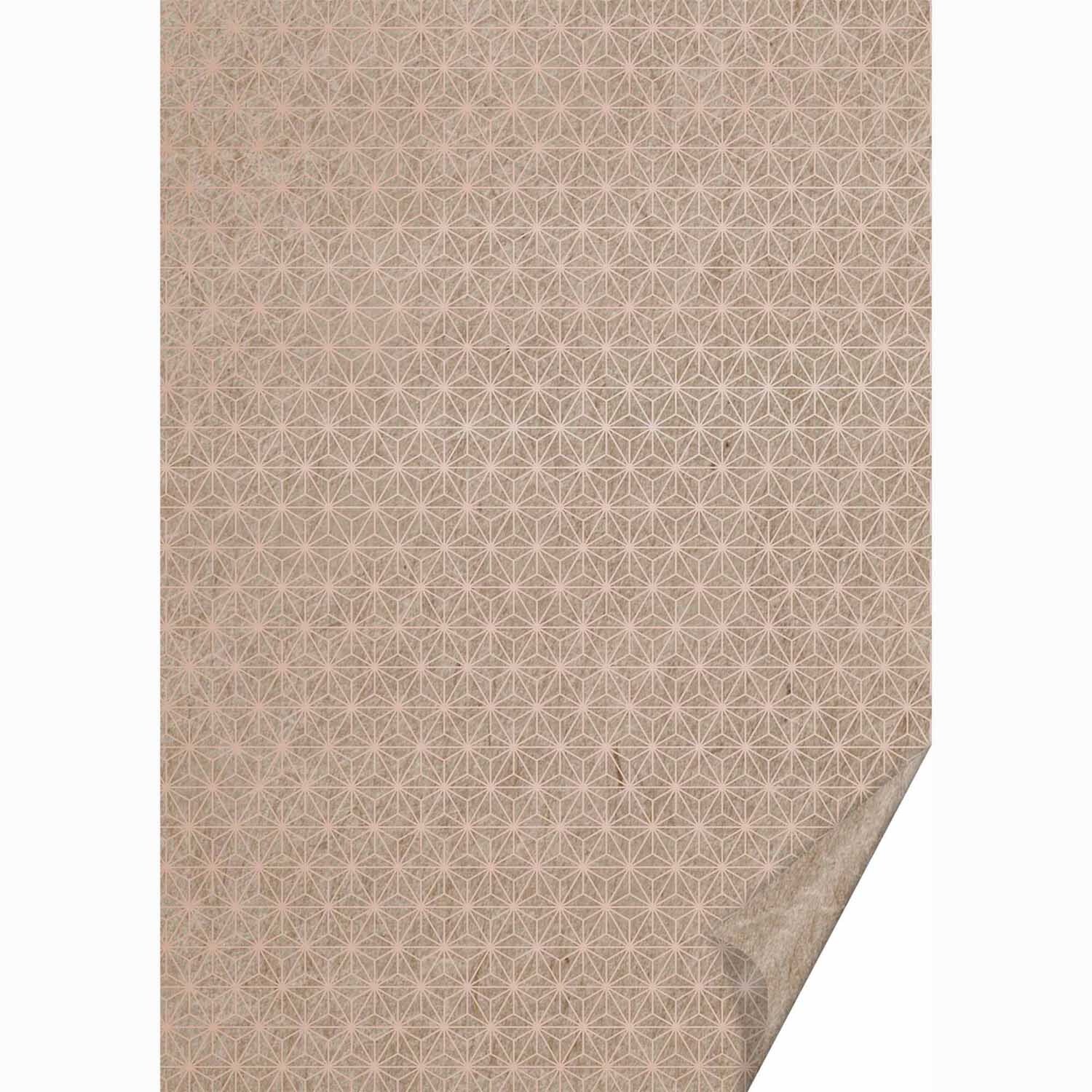 Naturkarton Sternlinien roségold 50x70cm 220g/m²