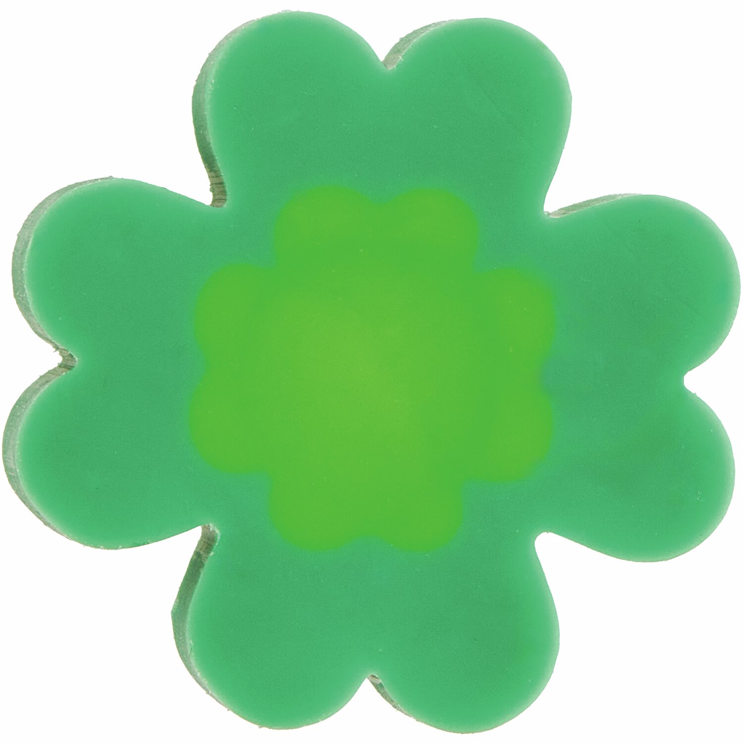 Mini-Radiergummi Kleeblatt Neongrün 