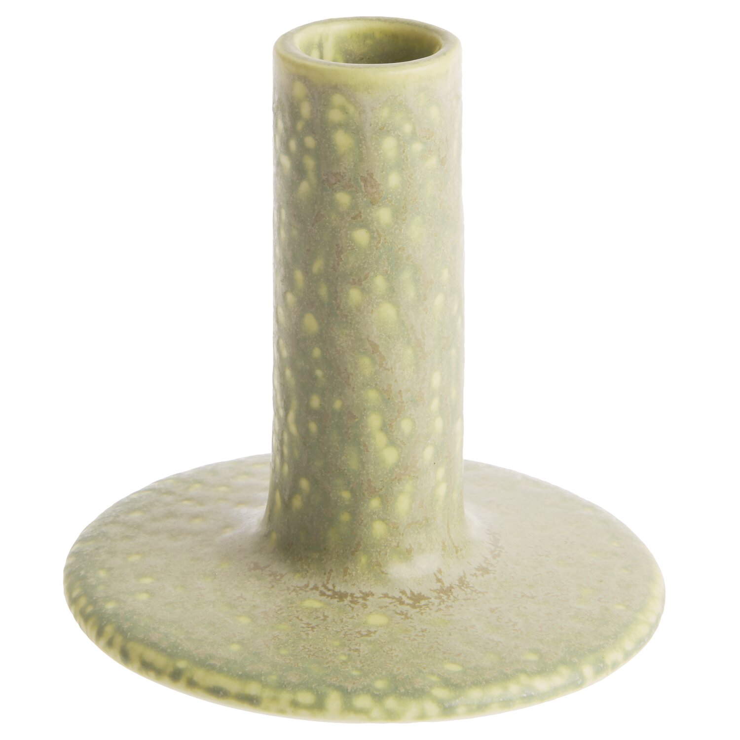 Porzellan Kerzenhalter Grün/Beige 10,3x10,5x10,5cm von Rico Design