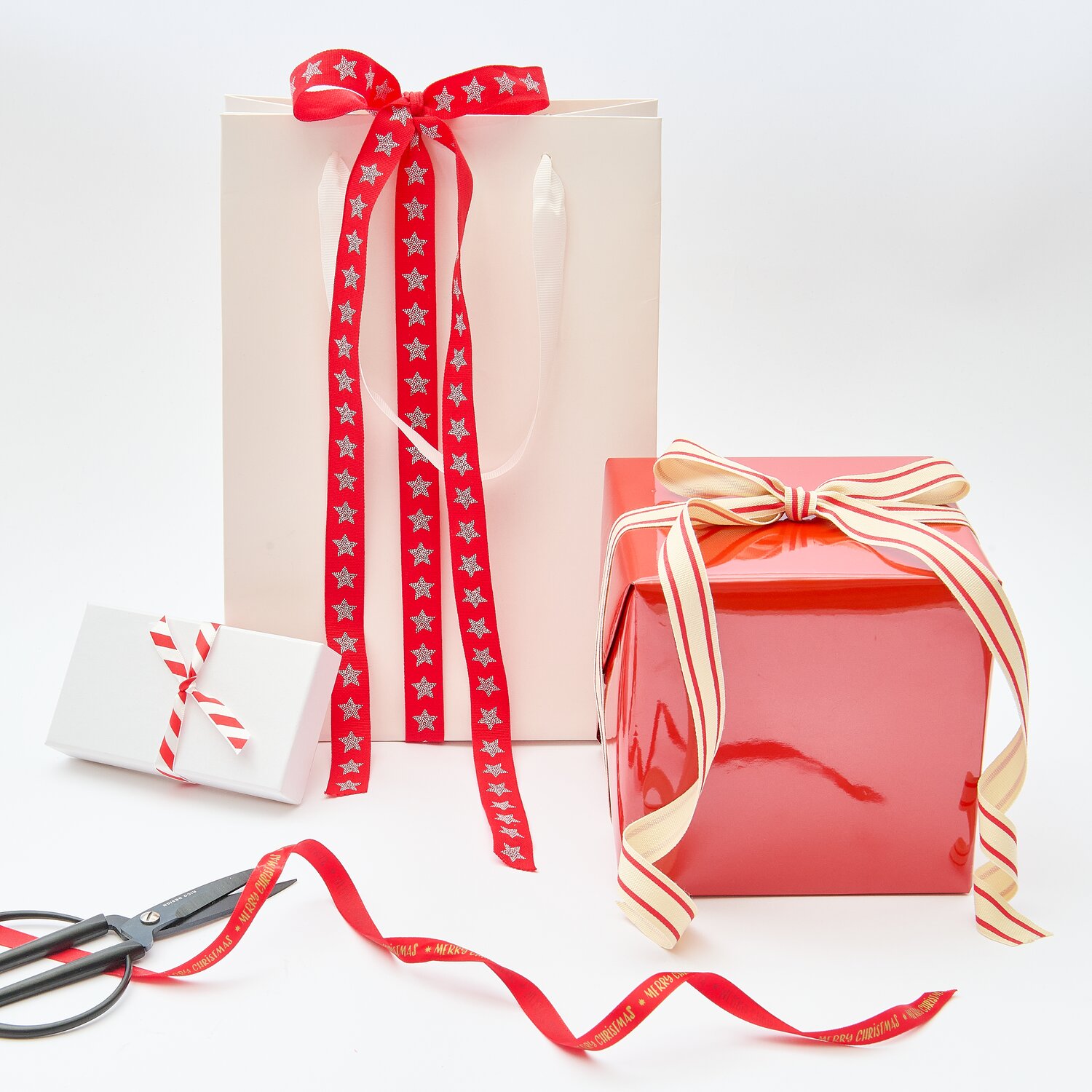 Geschenkband-Set Advent Advent Rot 4 Stück von Rico Design