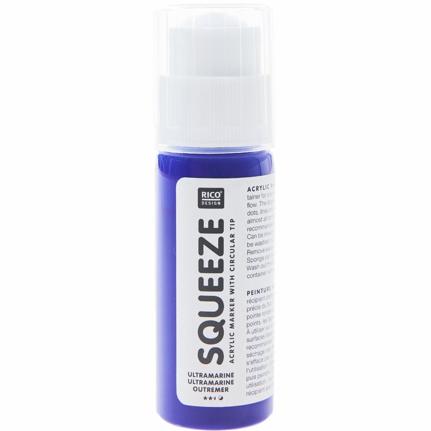 Rico Design Squeeze Acrylic Marker 60ml Ultramarine