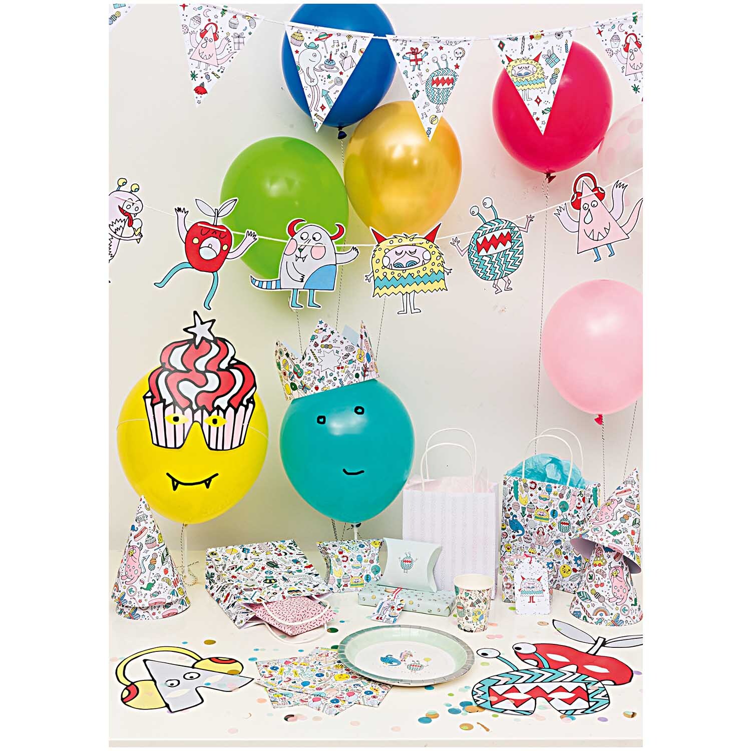 Paper Poetry Geschenkschachteln Monster Party 6 Stück Paper Poetry Geschenkschachteln Monster Party 6 Stück