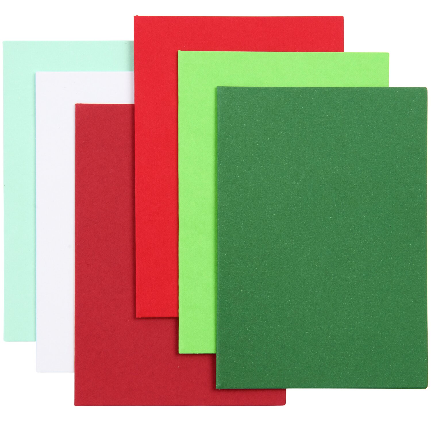 Paper Poetry Kartenset Basic grün-rot C7 36-teilig von Rico Design