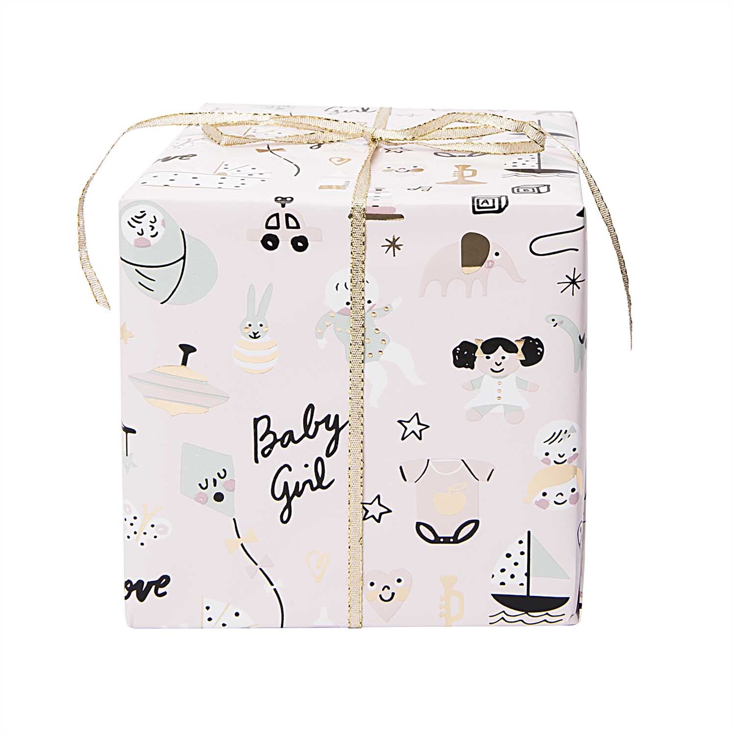 Paper Poetry Geschenkpapier Hello Baby Mädchen 70cm 2m Hot Foil Paper Poetry Geschenkpapier Hello Baby Mädchen 70cm 2m Hot Foil