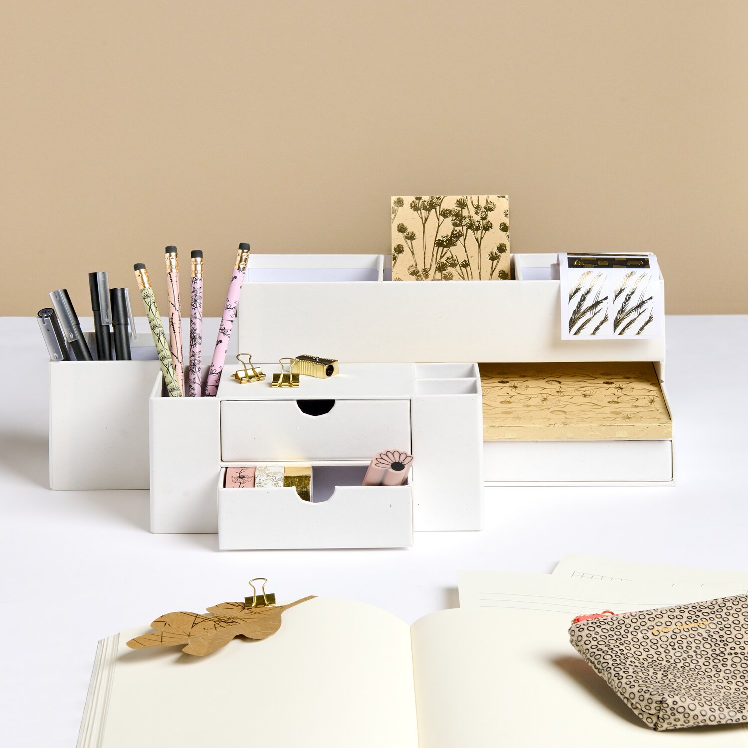 Office Box 26x12,9x14,9cm Farbe Creme von Rico Design