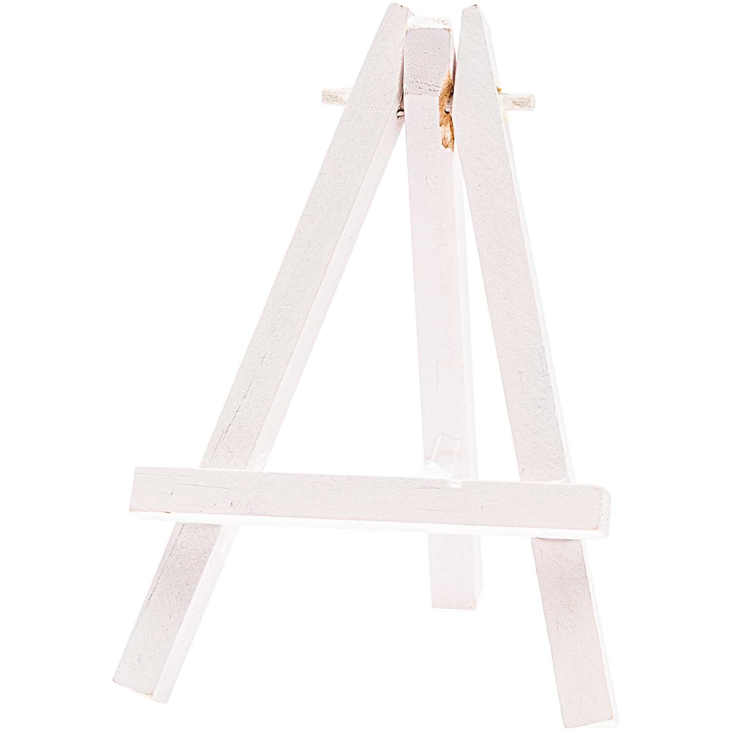 Mini-Staffelei weiß 11,5cm 2 Stück