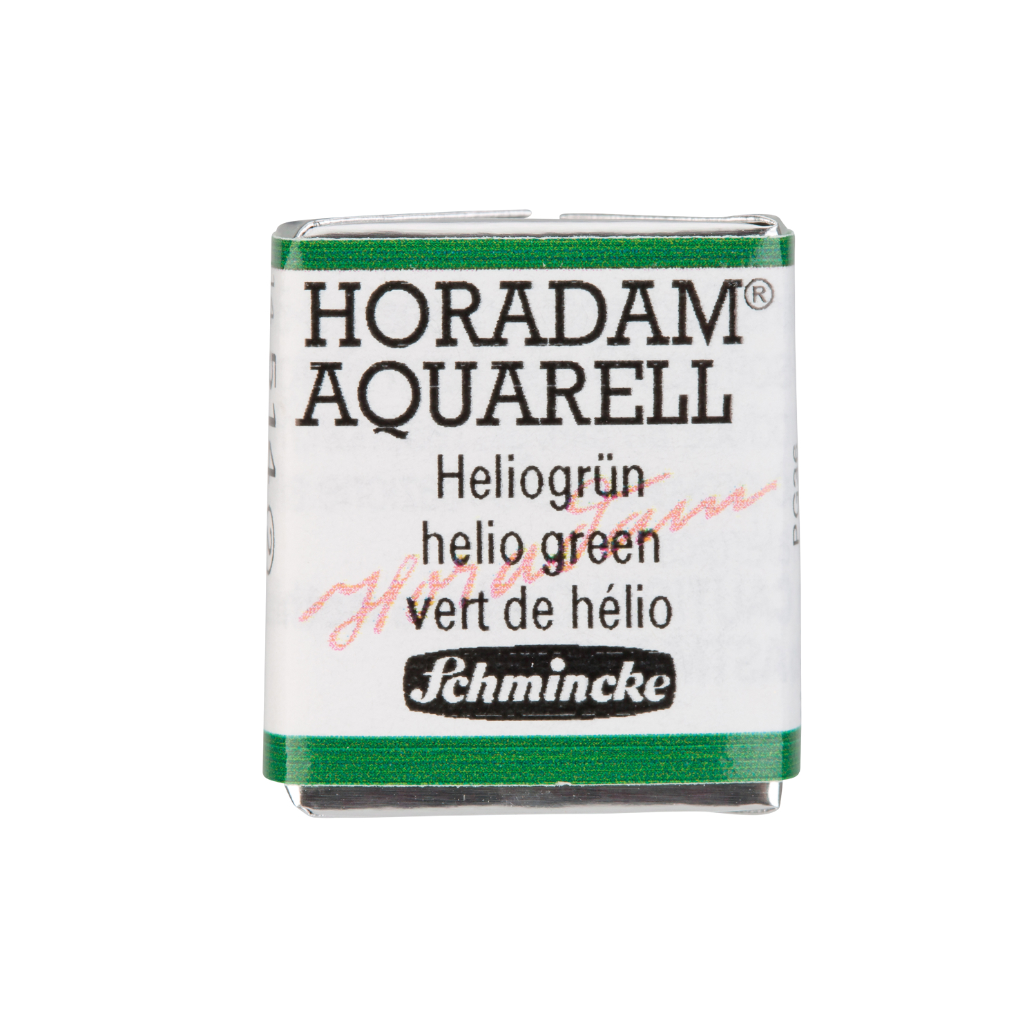 HORADAM Aquarellfarbe 1/2 Näpfchen in Heliogrün von Schmincke, ideal für Künstler.