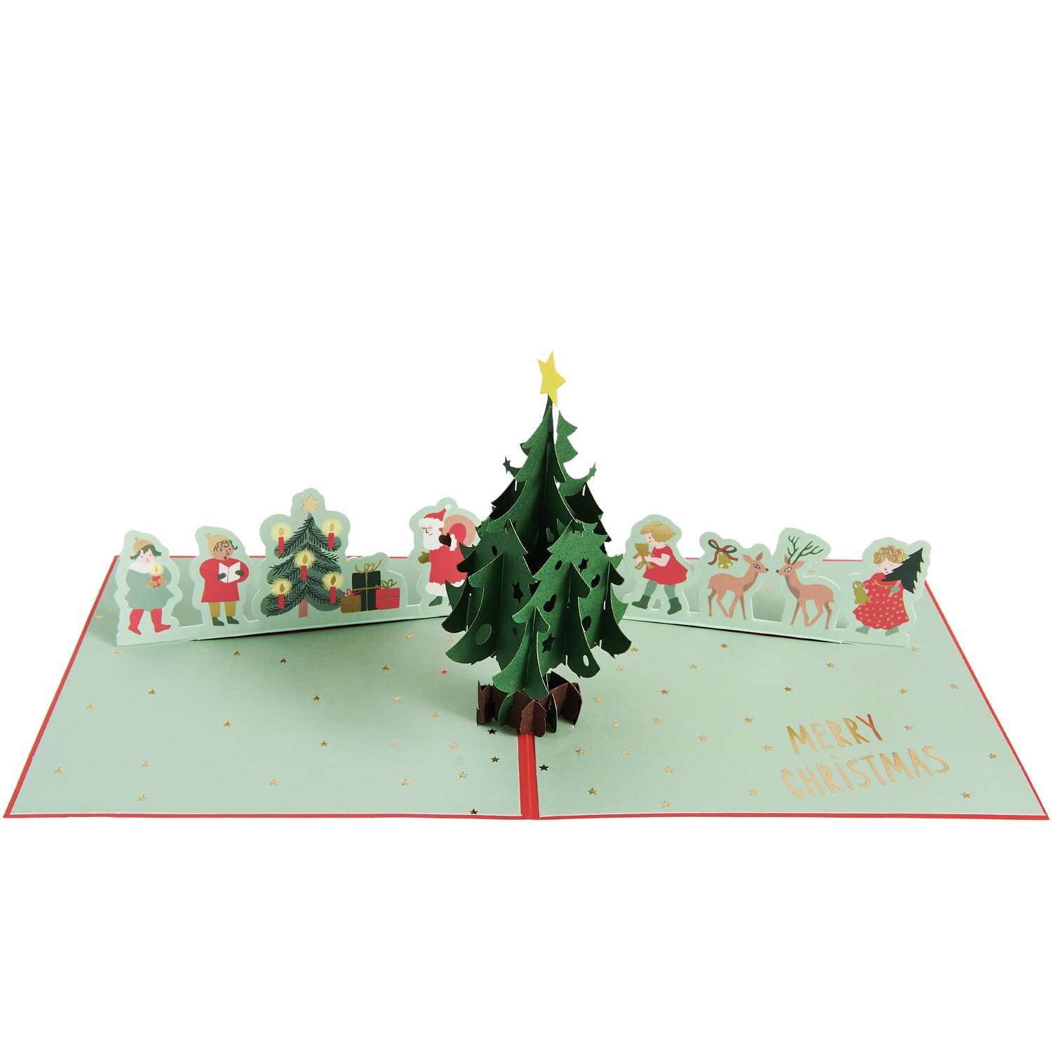 Pop-Up Karte Merry Christmas 15x15cm von Rico Design