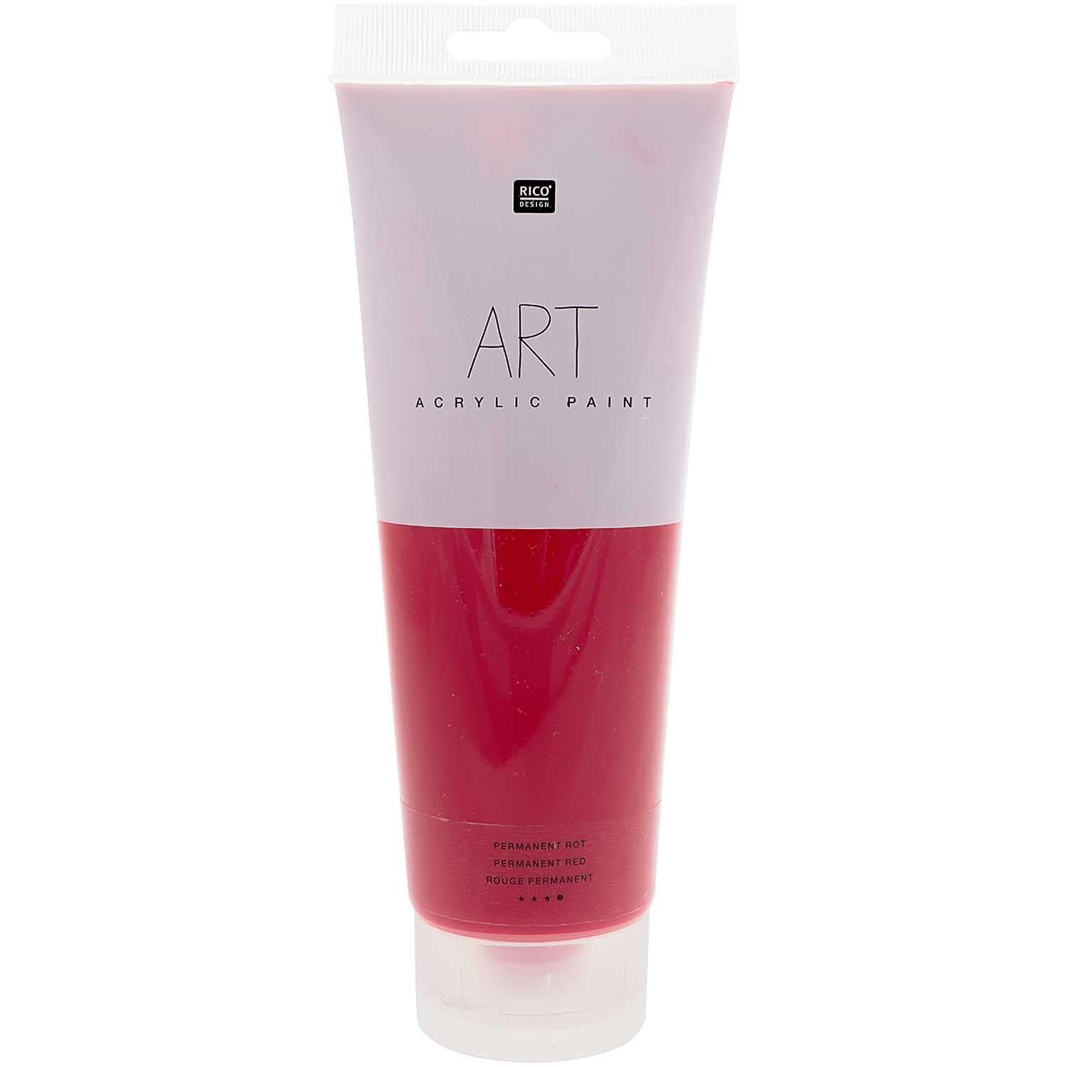 Rico Design ART Künstler Acrylfarbe 250ml Permanent-Rot