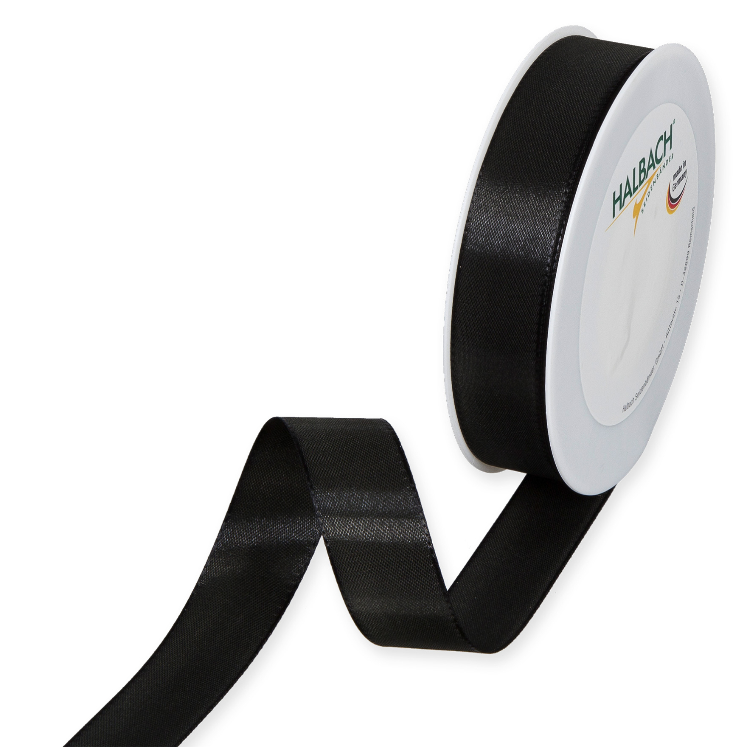 Halbach Taftband 25mm 5m Schwarz
