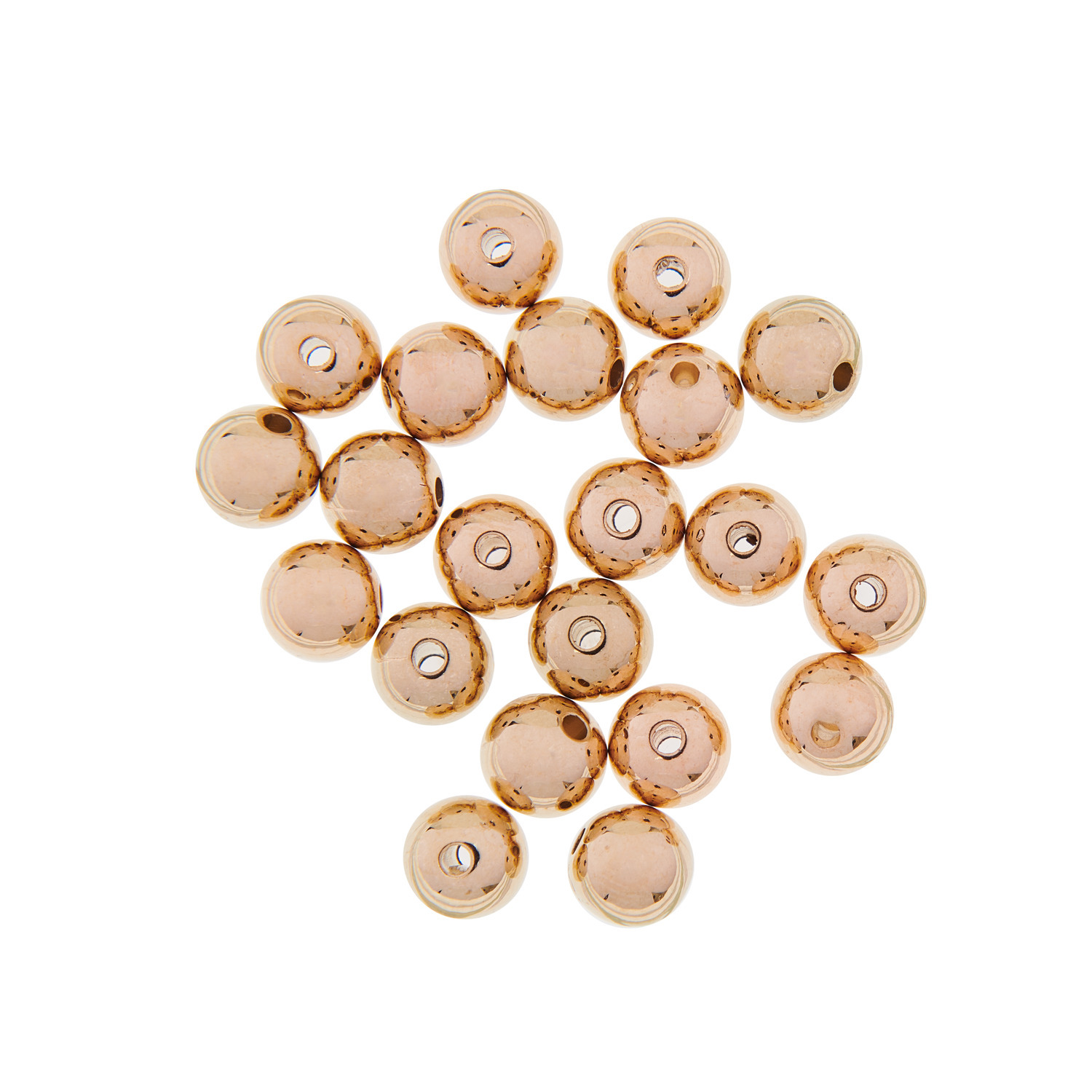 Rico Design Perlen gold 8mm 32 Stück