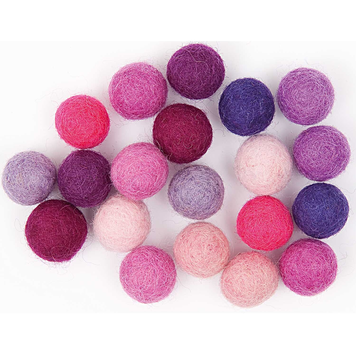 Filz-Kugelmix 1,5cm 20 Stück