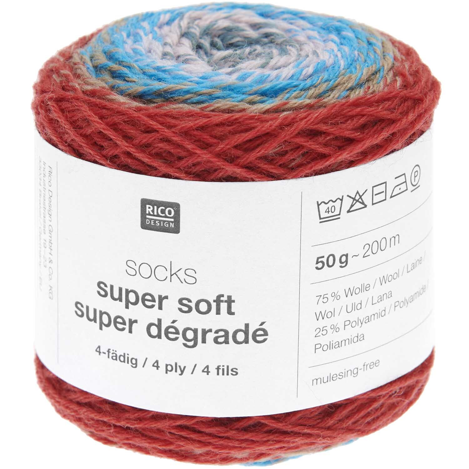 Socks Super Soft Super Dégradé 4-fädig