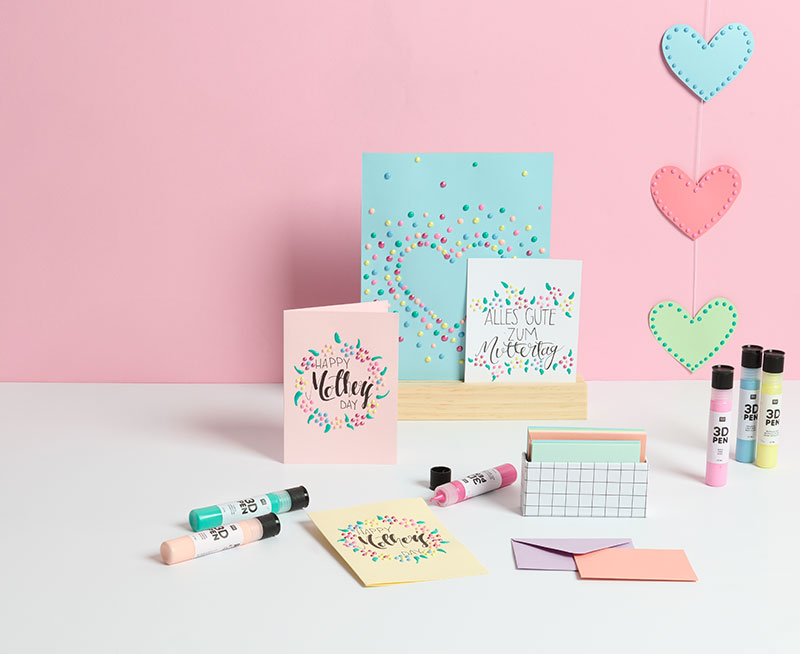 Muttertagskarten gestalten mit dem 3D Perlen Pen