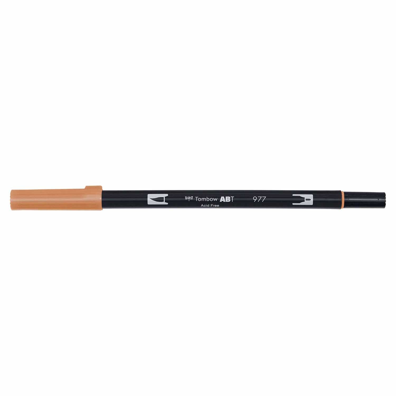 Tombow Abt Dual Brush Pen Saddle Brown 977