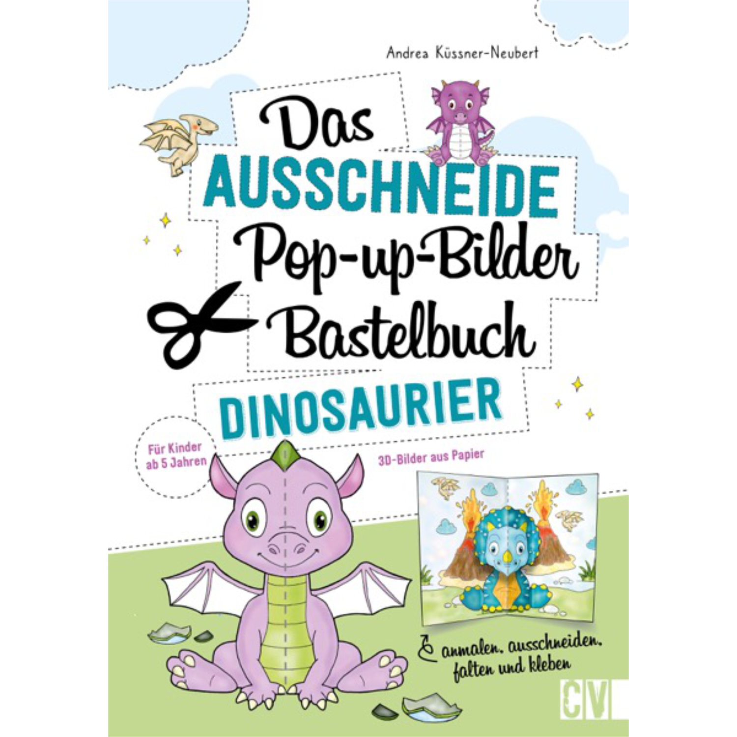 Das Ausschneide-Pop-up-Bilder-Bastelbuch - Dinosaurier