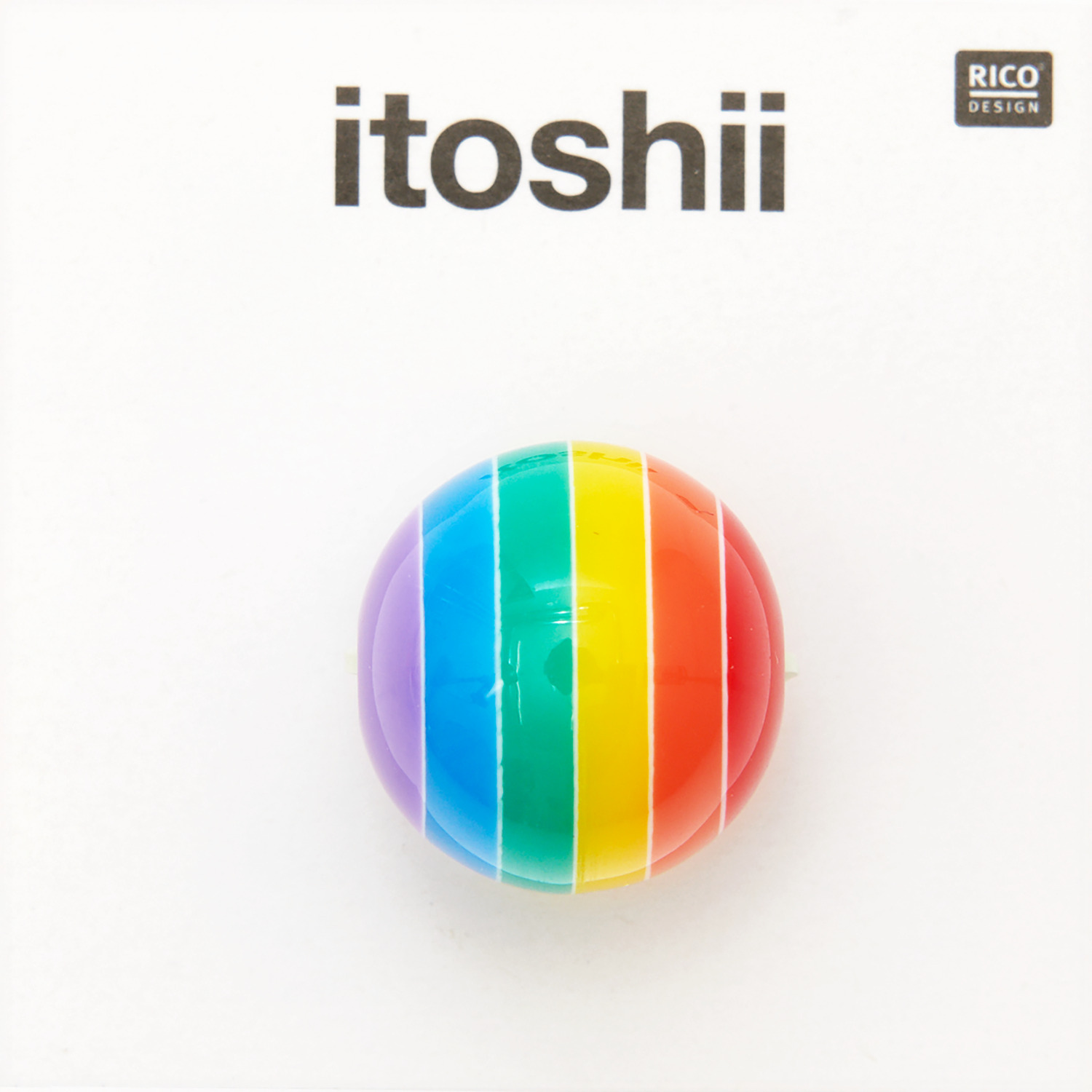 itoshii Regenbogen Perle rund 18mm 1 Stück itoshii Regenbogen Perle rund 18mm 1 Stück