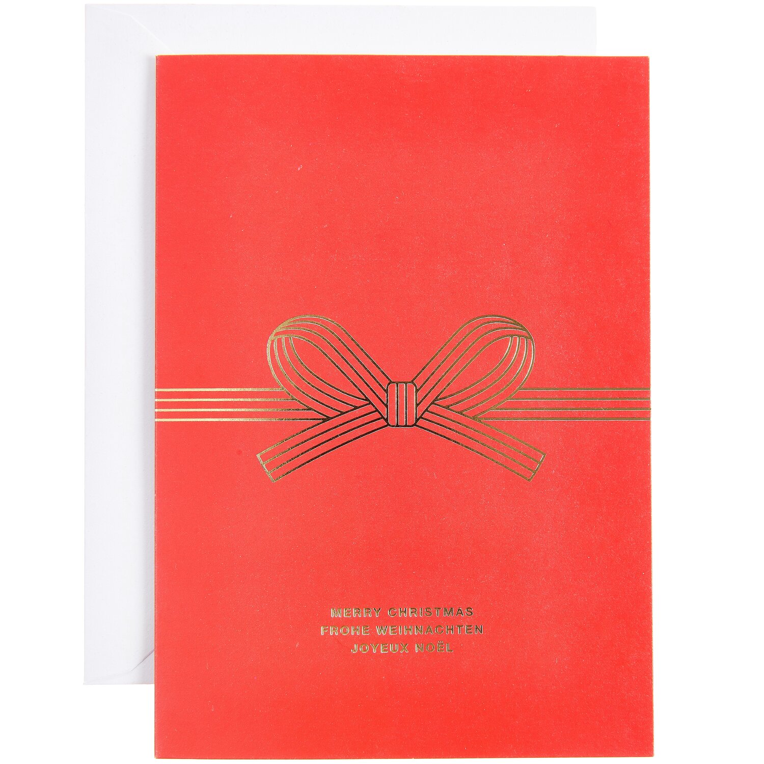 Grußkarte Advent Schleife Rot B6 von Rico Design
